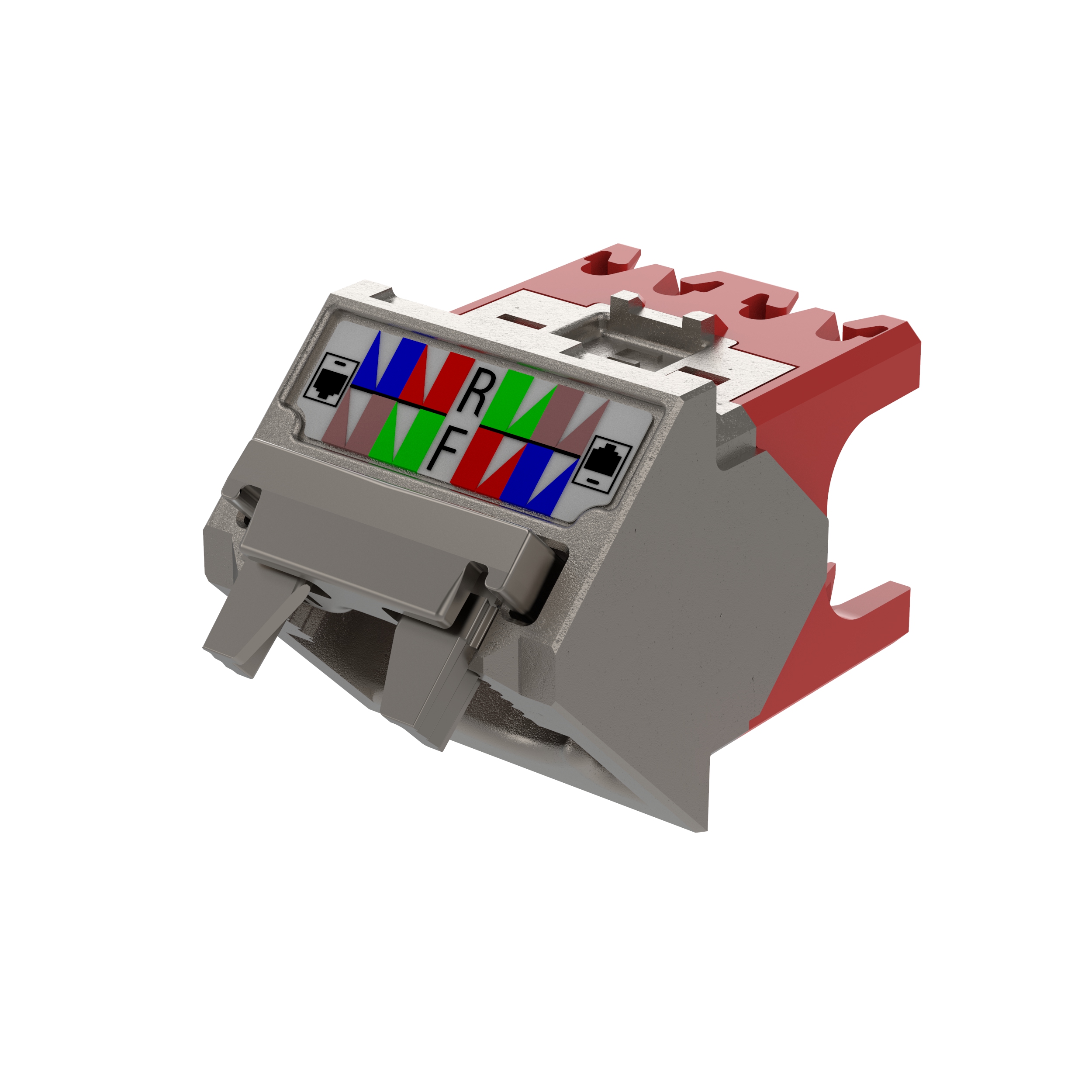45° Angled Wire Cap for Cat 5e Shielded TG Jack