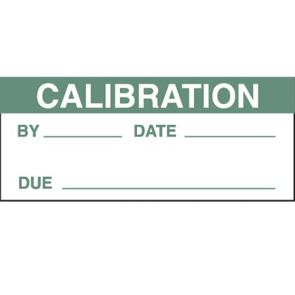 Write-On Calibration Label