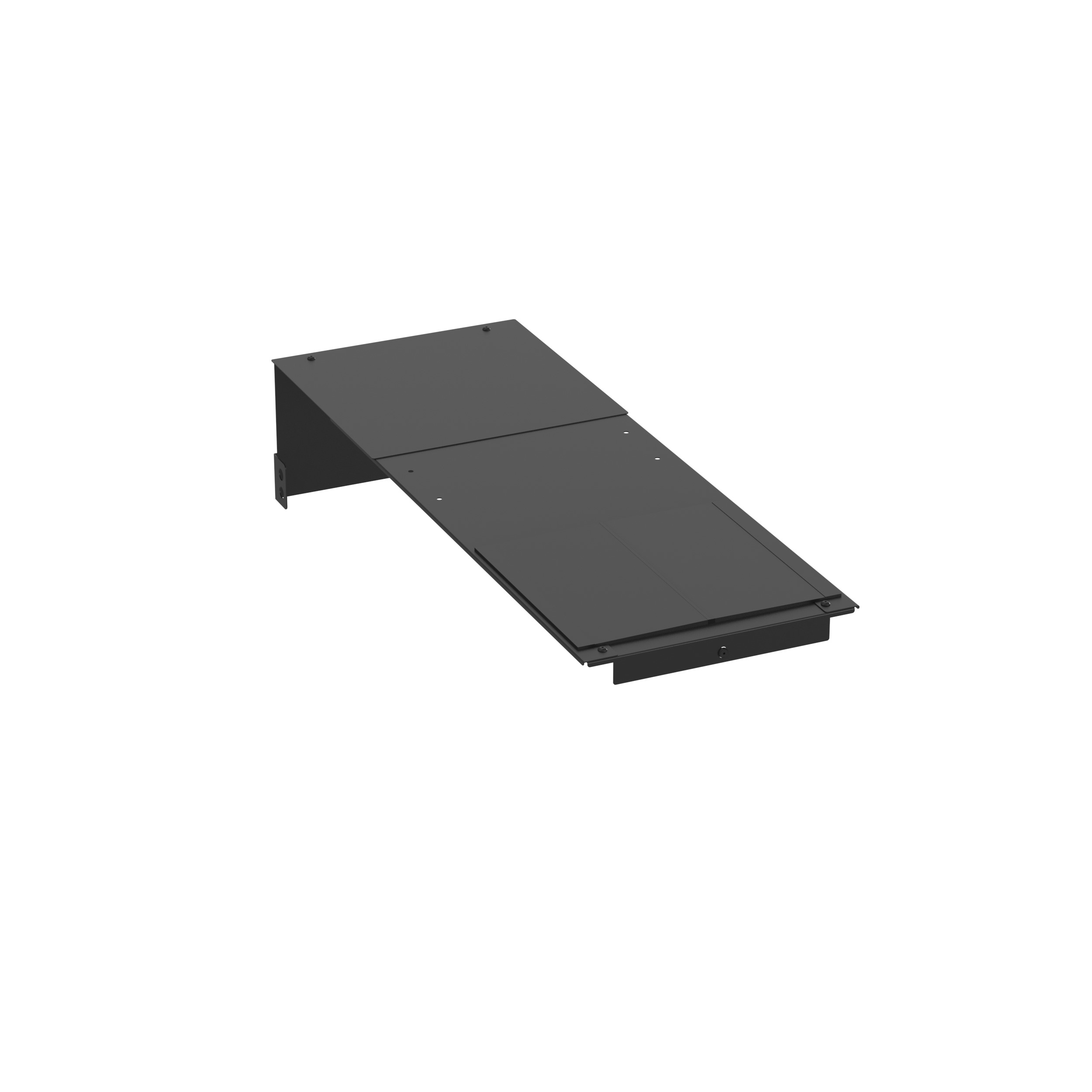 PE2V Üst Kapak 12" Genişlik, Derinlik 36", Siyah