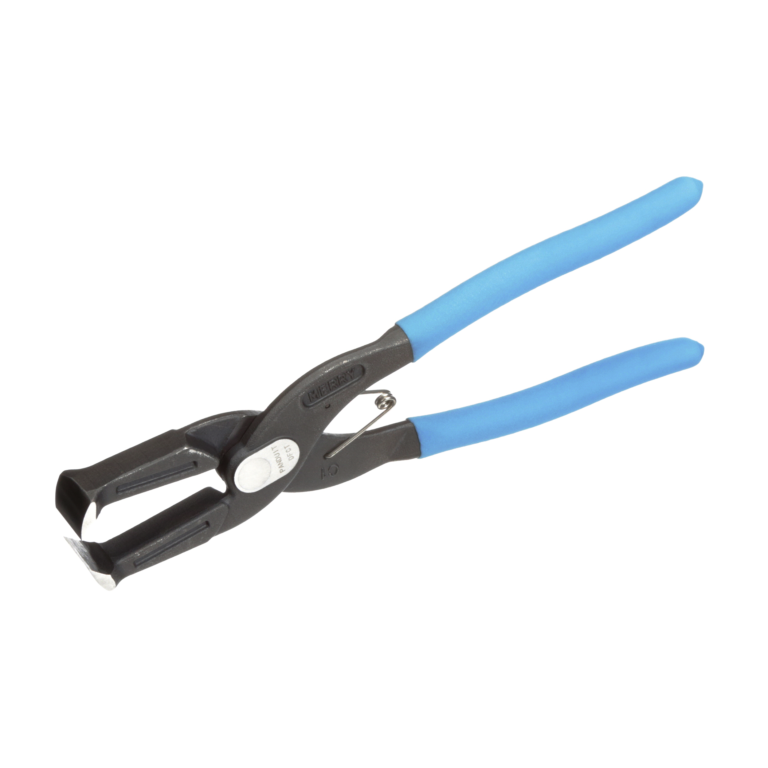 Hand-Held Duct finger cutting tool, Cuts Panduit Wide Finger Wiring Duct, removes NR1 nylon rivets, Spring open handles, Heavy duty steel construction