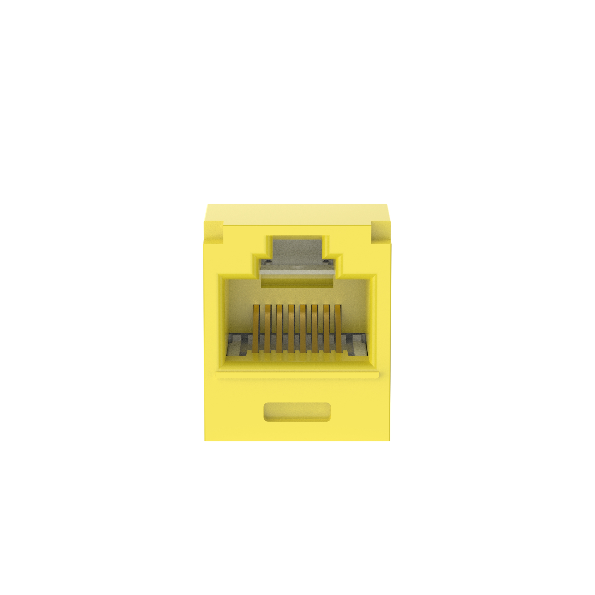 UTP RJ45 Cat 6A 28/30 AWG Sonlandırma Jak Modülü, Sarı