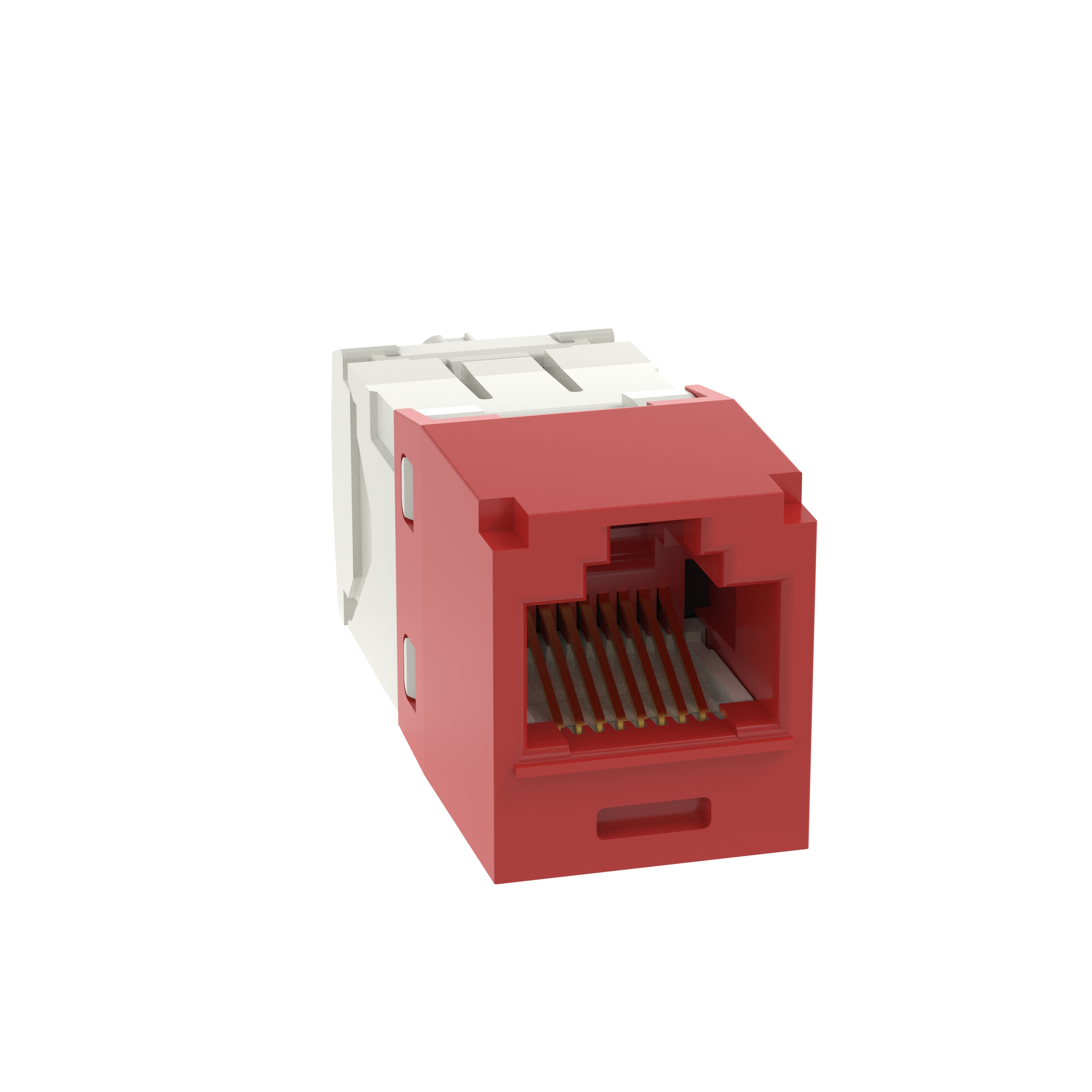Mini-Com® UTP RJ45 Cat 6 TG Jak Modülü Korozyon Dayanımlı, Kırmızı
