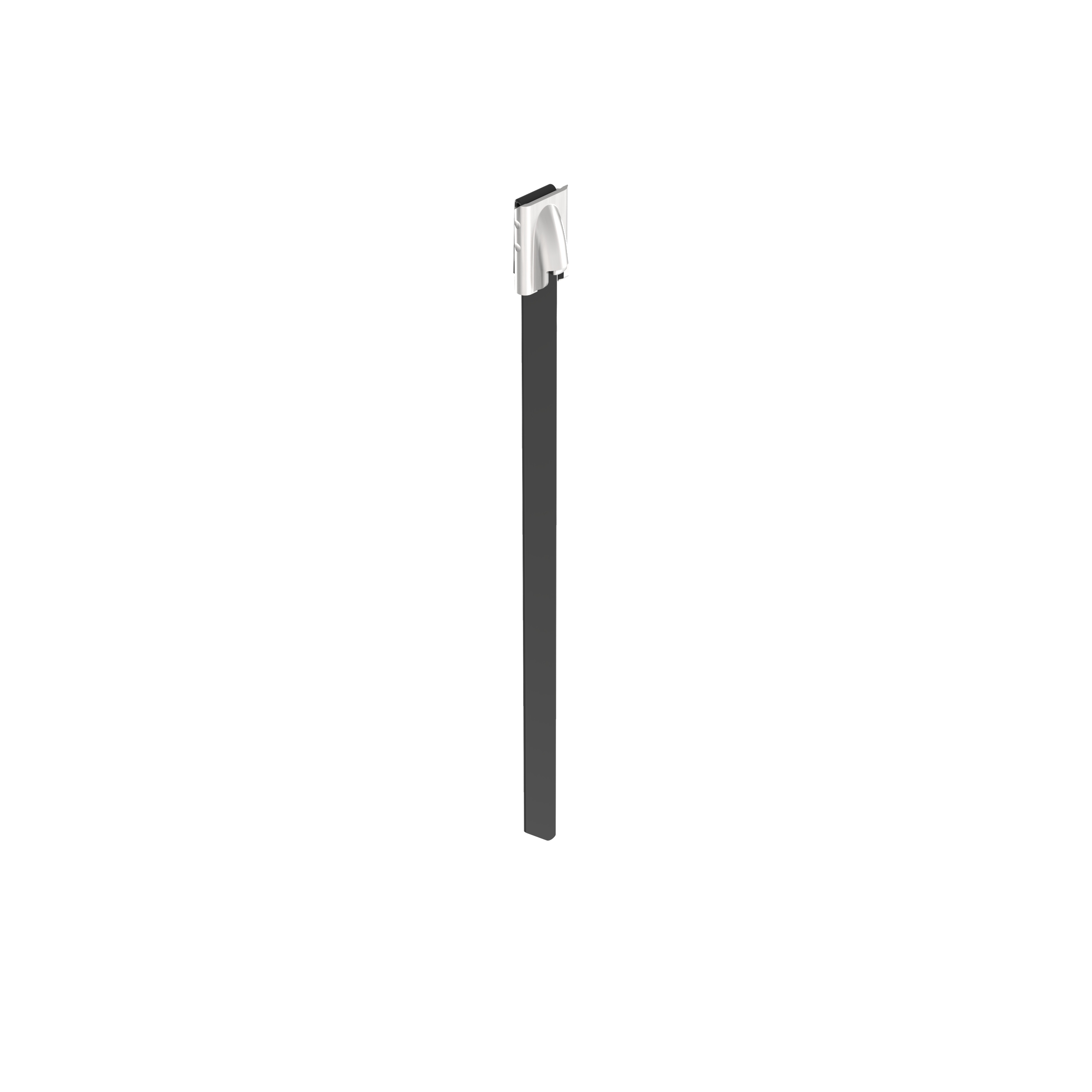 Kablo Bağı, PET Kaplı Paslanmaz Çelik 316, Siyah, 203.2x4.6mm, Paket 100