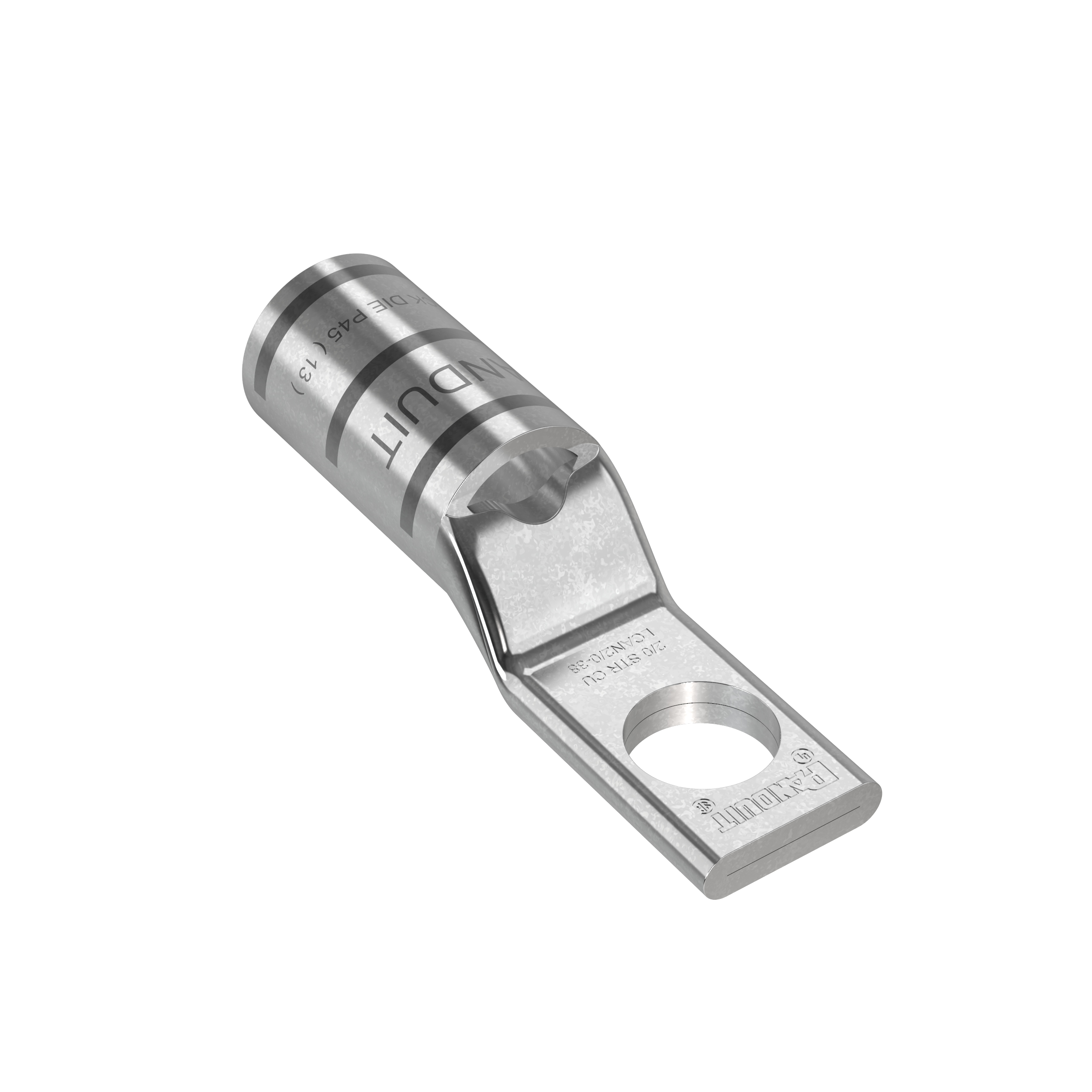 Bağlantı Muhafaza, 2/0, Dar, Kalay Kaplı Bakır, Düz, Tek 9.5mm Somun, PK10