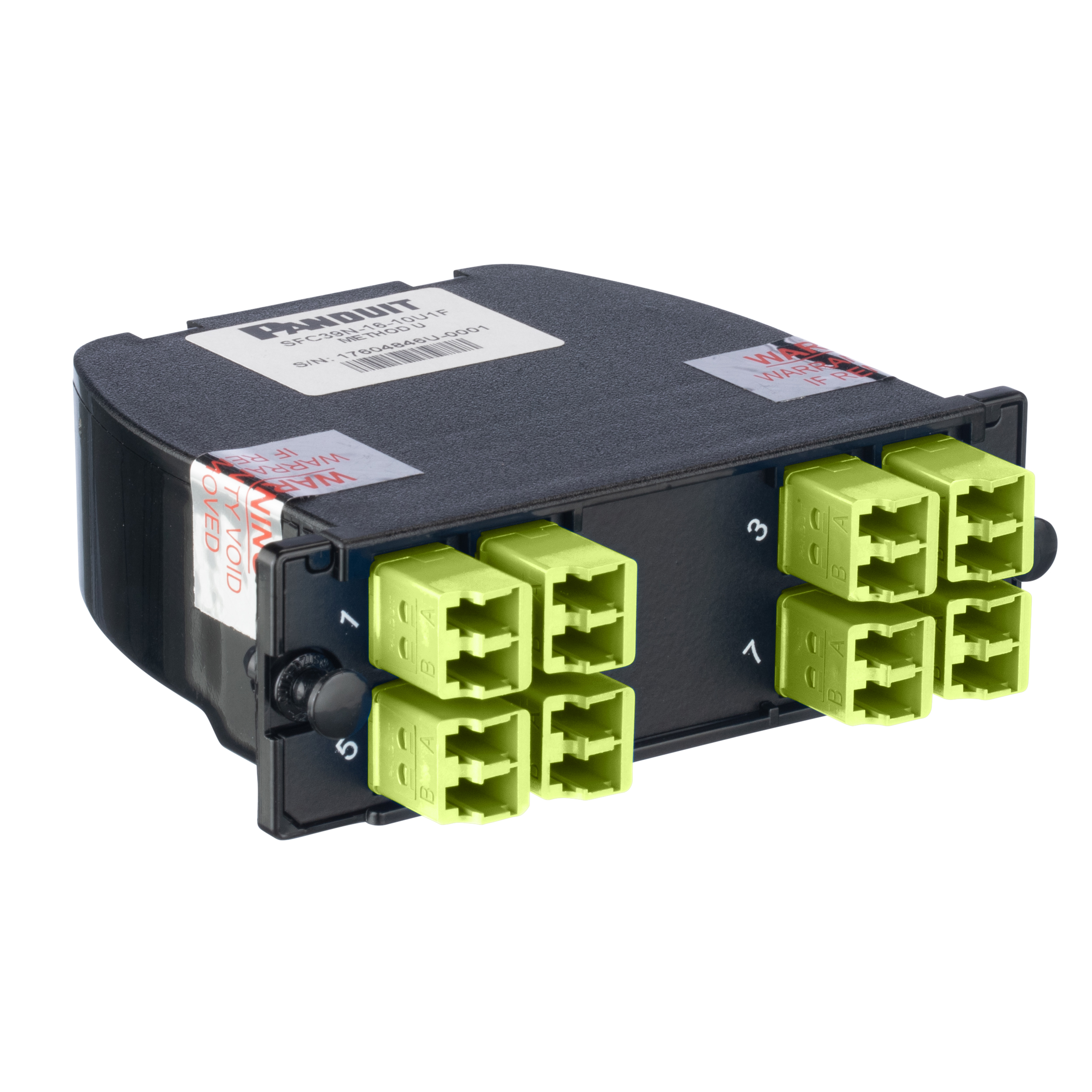 Opticom Kaset, OM5 Çok Modlu Fiber, Ön Bağlantı için Çift LC, Su Mavi Adaptörler, Arka Adaptör MTO-16, Optimize Edilmiş IL, Evrensel Çift Ters Polarite