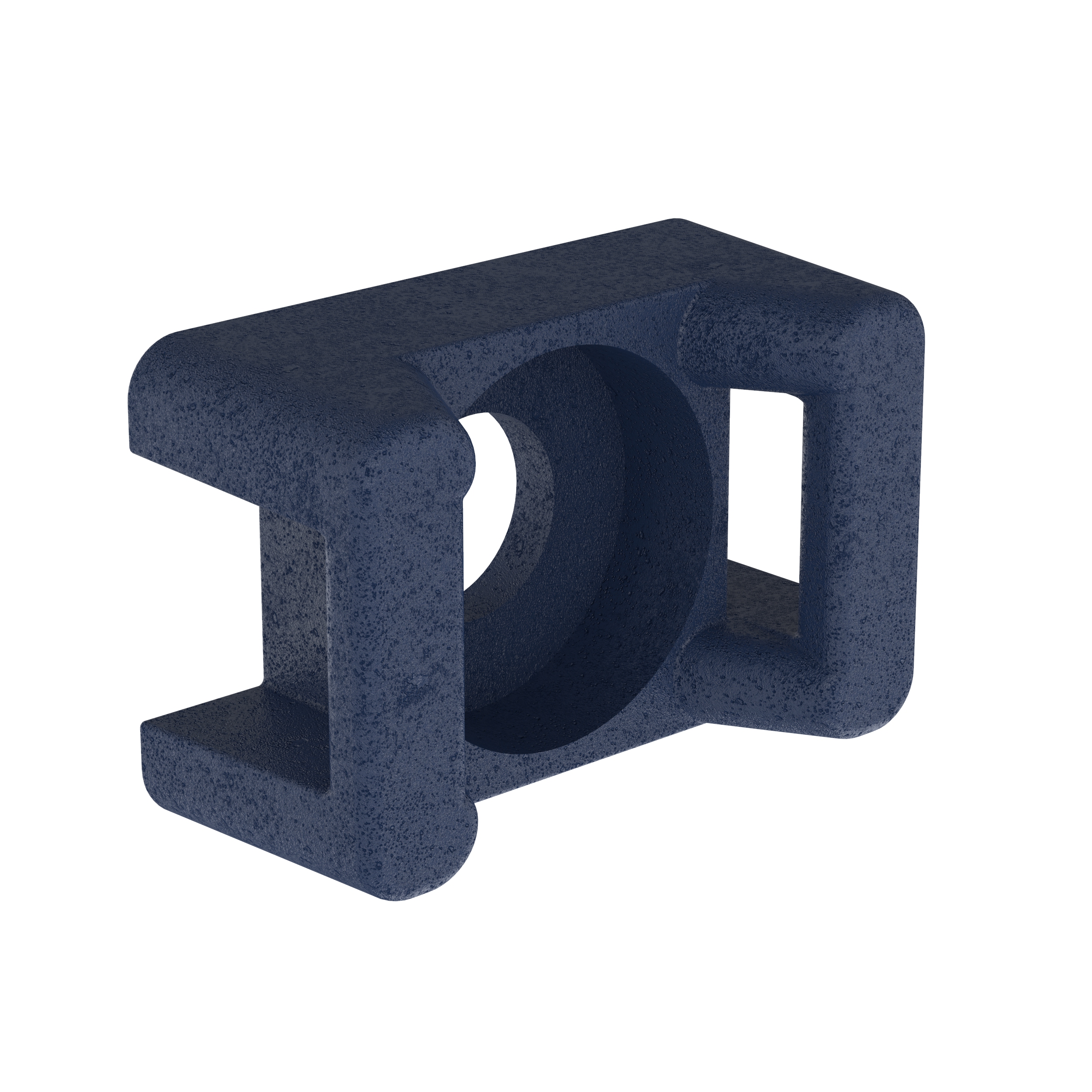 Kablo Bağı Montaj, Koyu Mavi, Metal Detaylı Polipropilen, 22x15.6mm, M4 Vida, 100'lü Paket