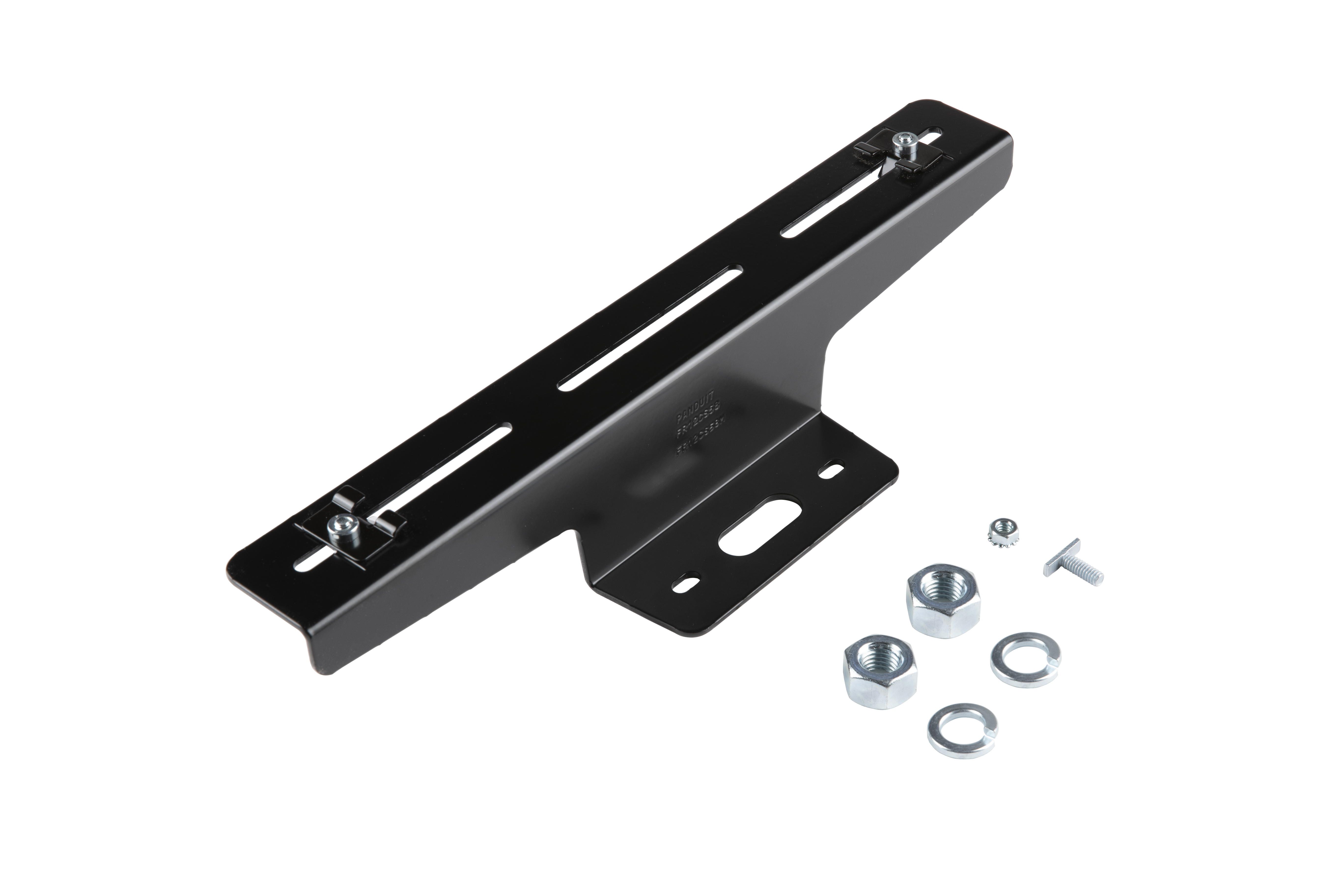 12x4 Sistem İçin Braket Destek, 1/2" Dişli Çubuk İçin, Siyah