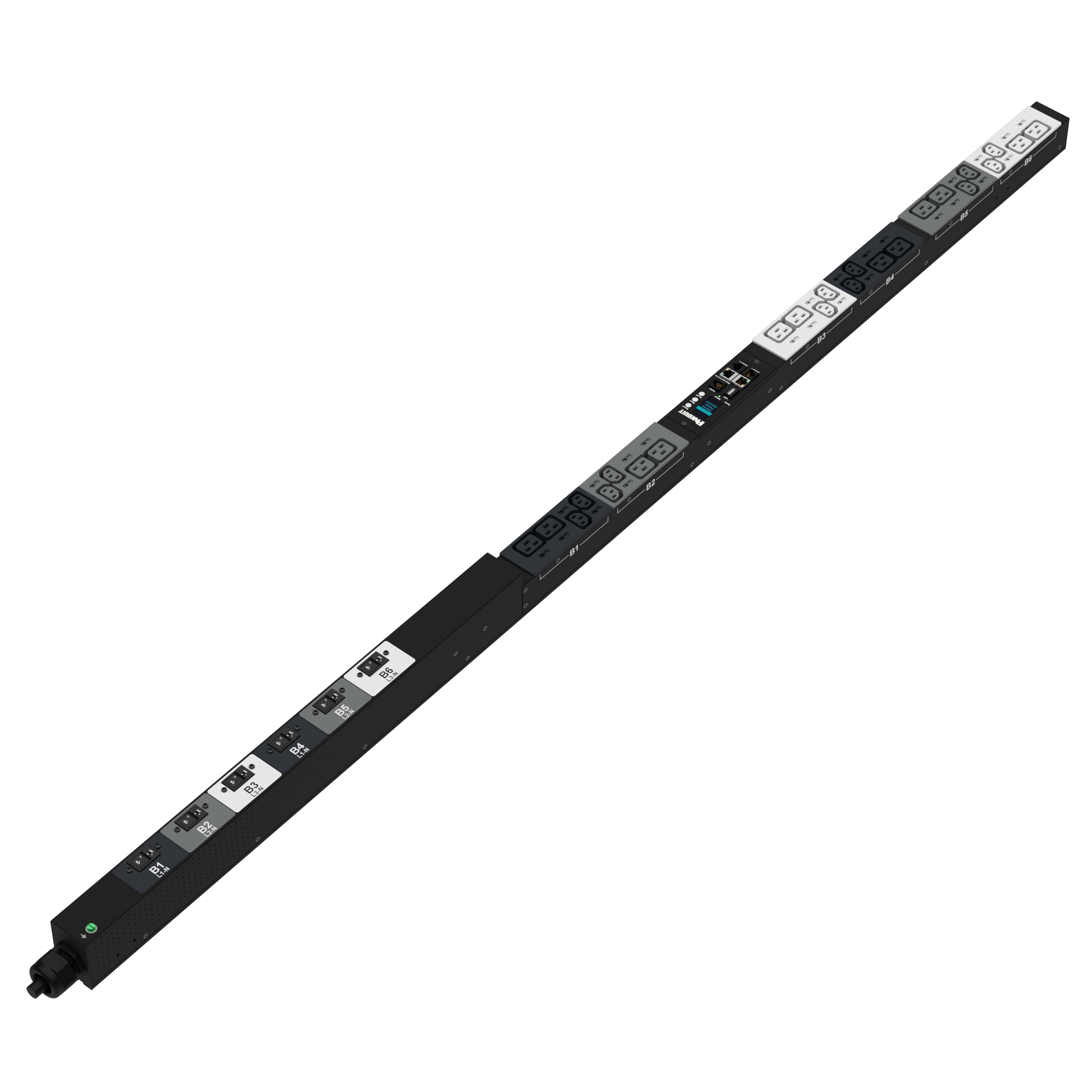 G6 MI PDU, 32AMP, (12)C13, (12)C19, IEC 60309 3P+N+E 6h