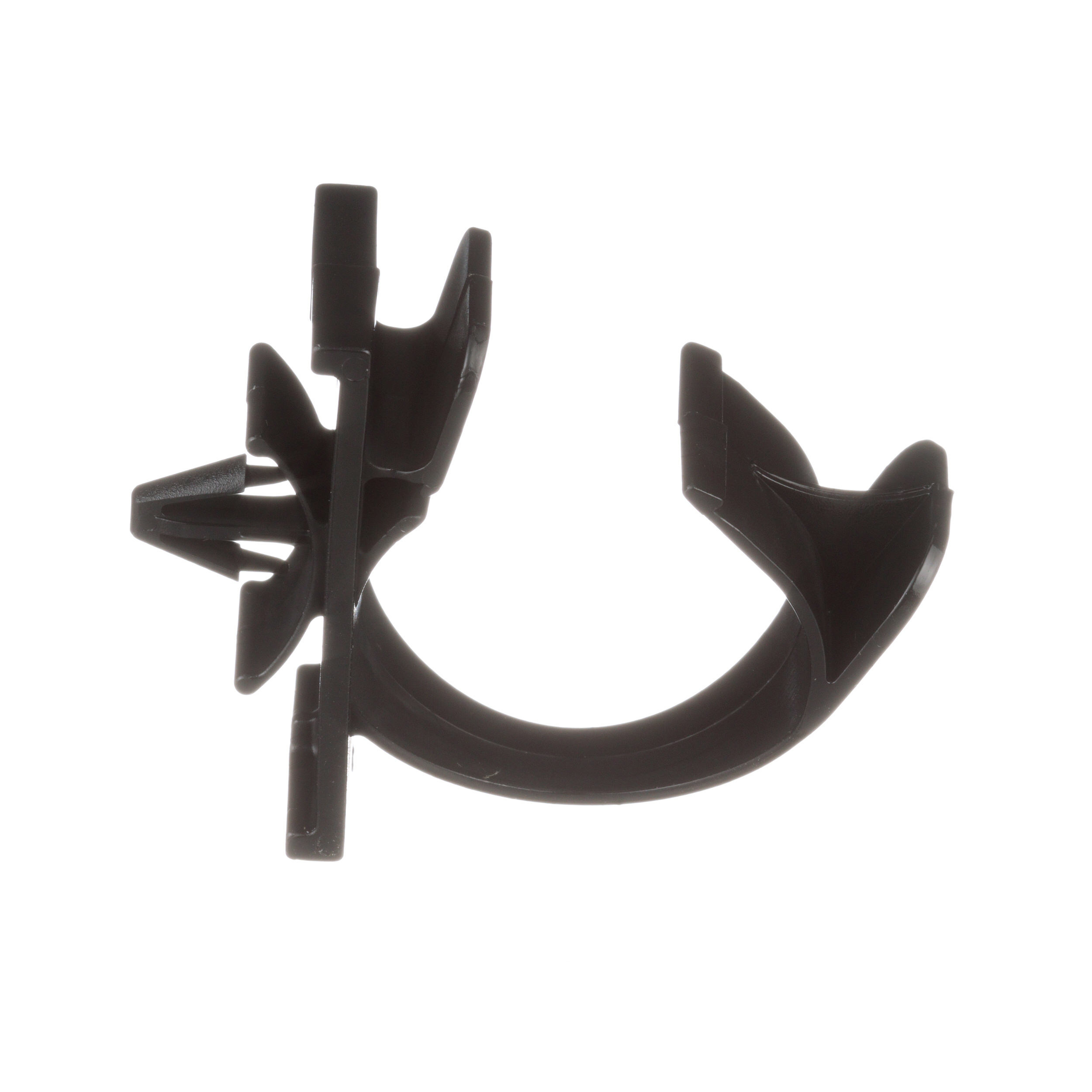 Wire Clip, Black, PA 6.6, Push Barb, 36.8x22.1mm, 50PK