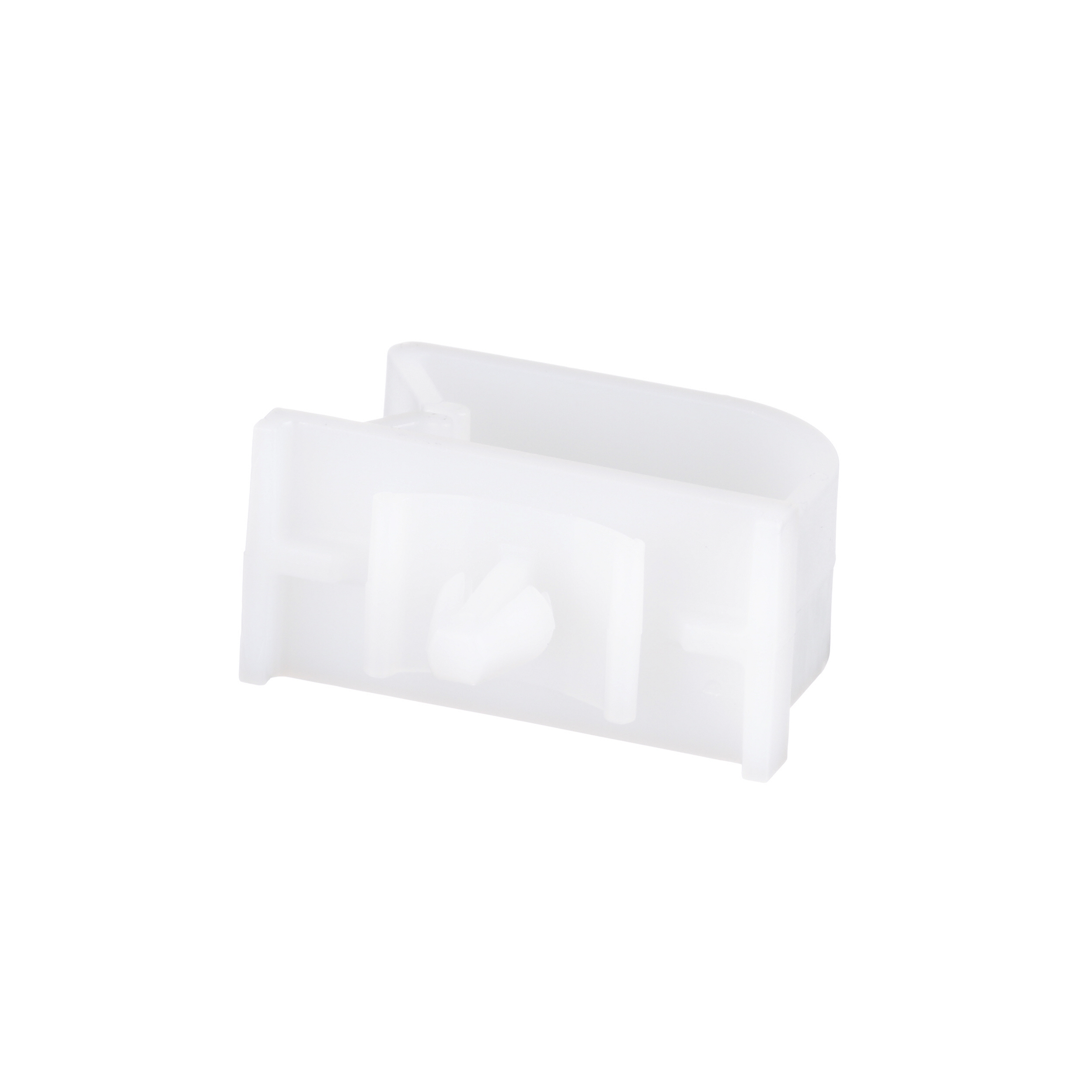 Wire Clip, Natural, PA 6.6, Push Barb, 37.3x18.5x25.4mm, PK50