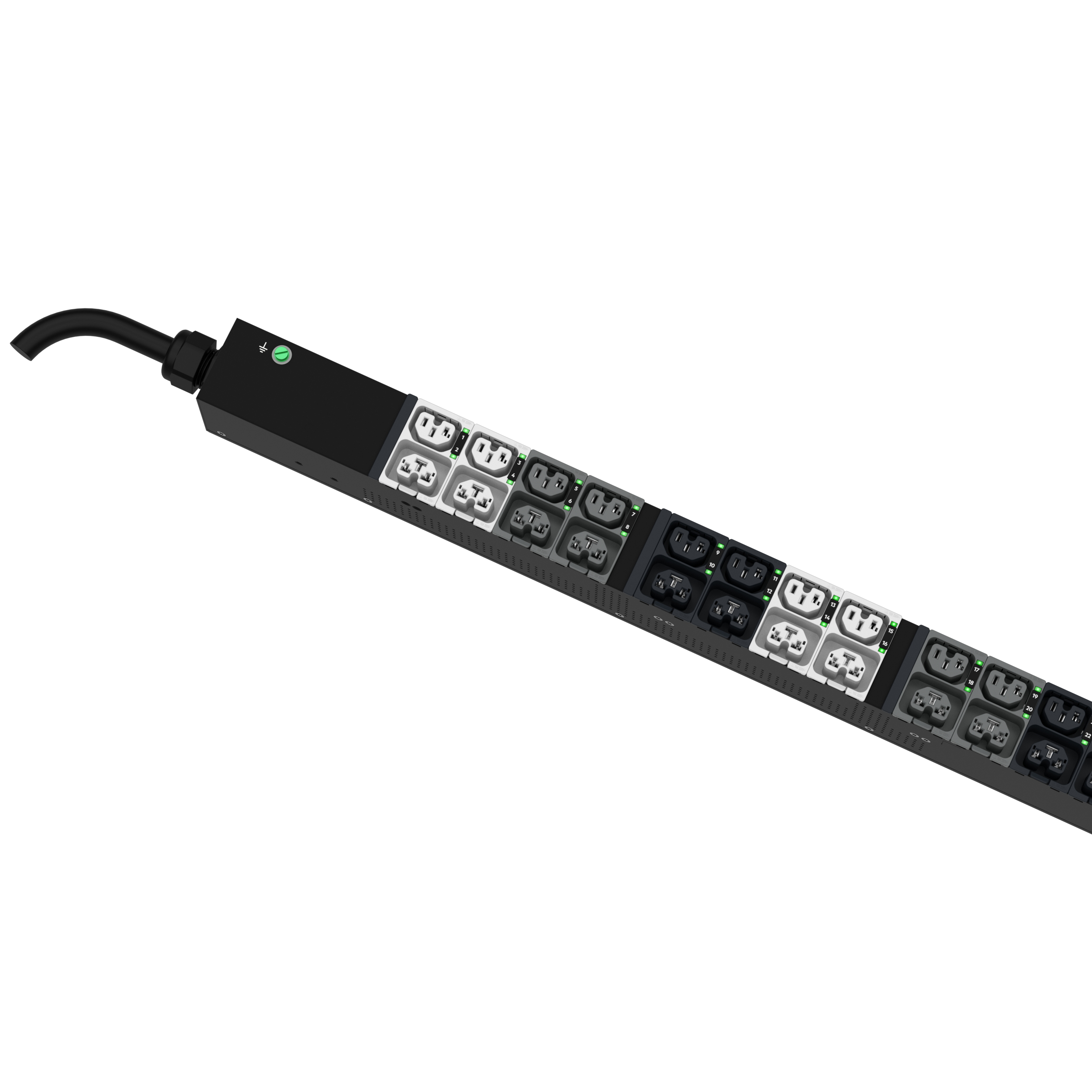 G6 MSPO Güç Dağıtım Birimi, 20A/16A, (24)C13/C15, (24)C13/15/C19/C21, IEC 60309 3P+N+E 6h