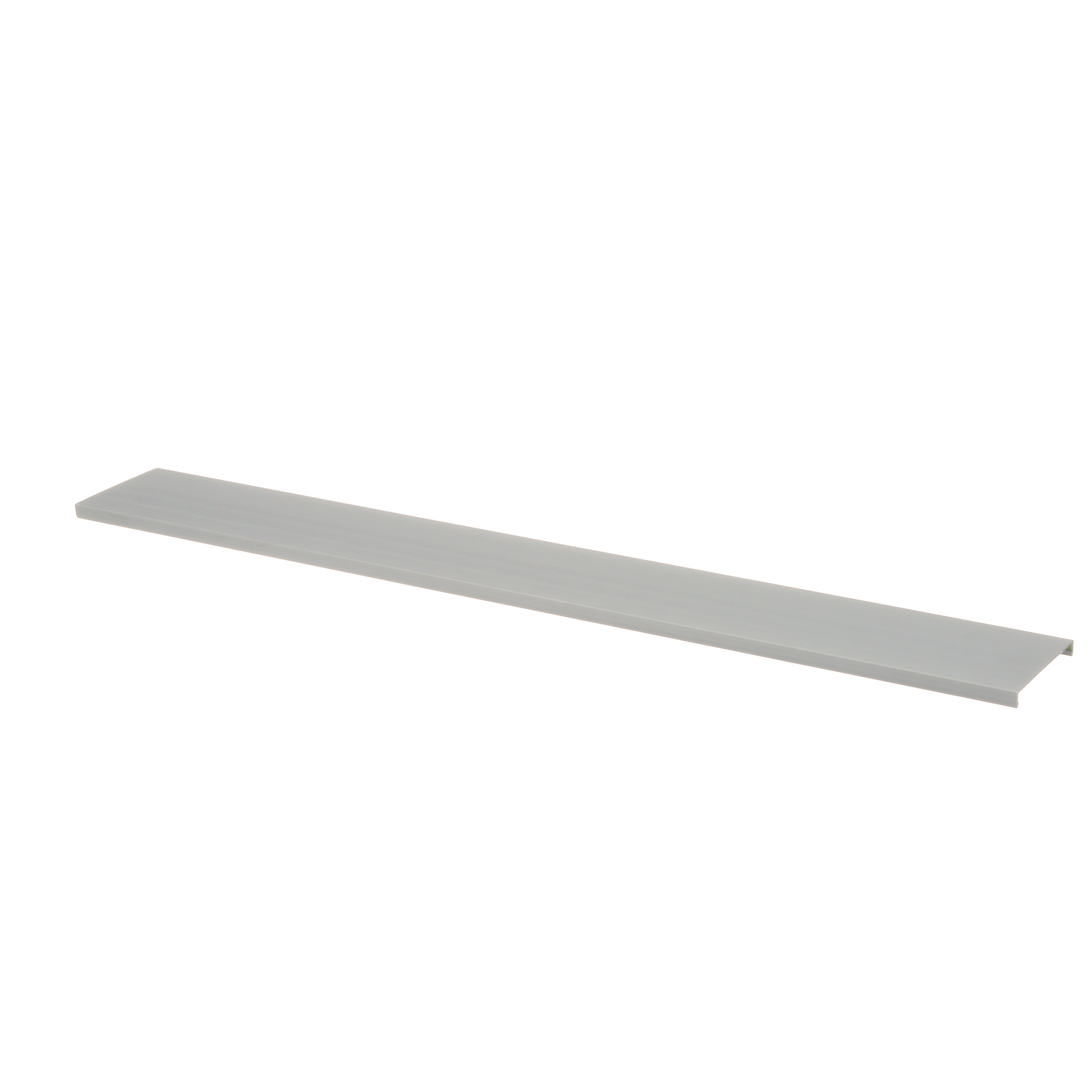 Düz Kanal Kapağı, Açık Gri, PVC, 9.4x82.6mm