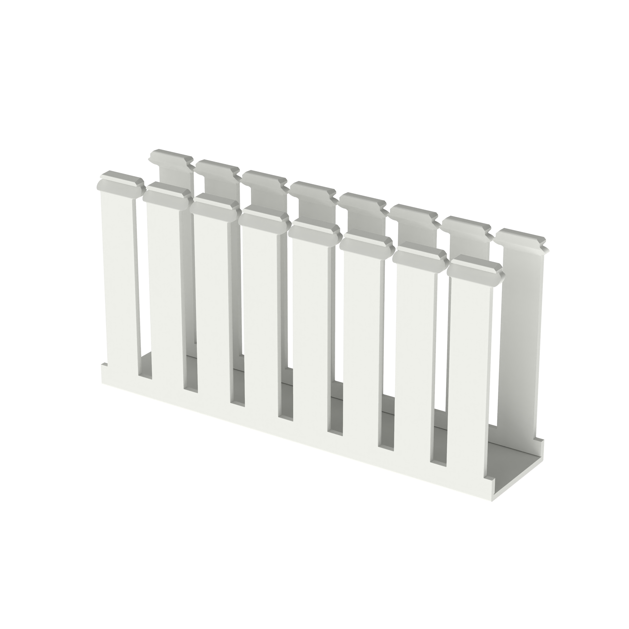 Slotted Duct, PVC,2X5X6',WHT