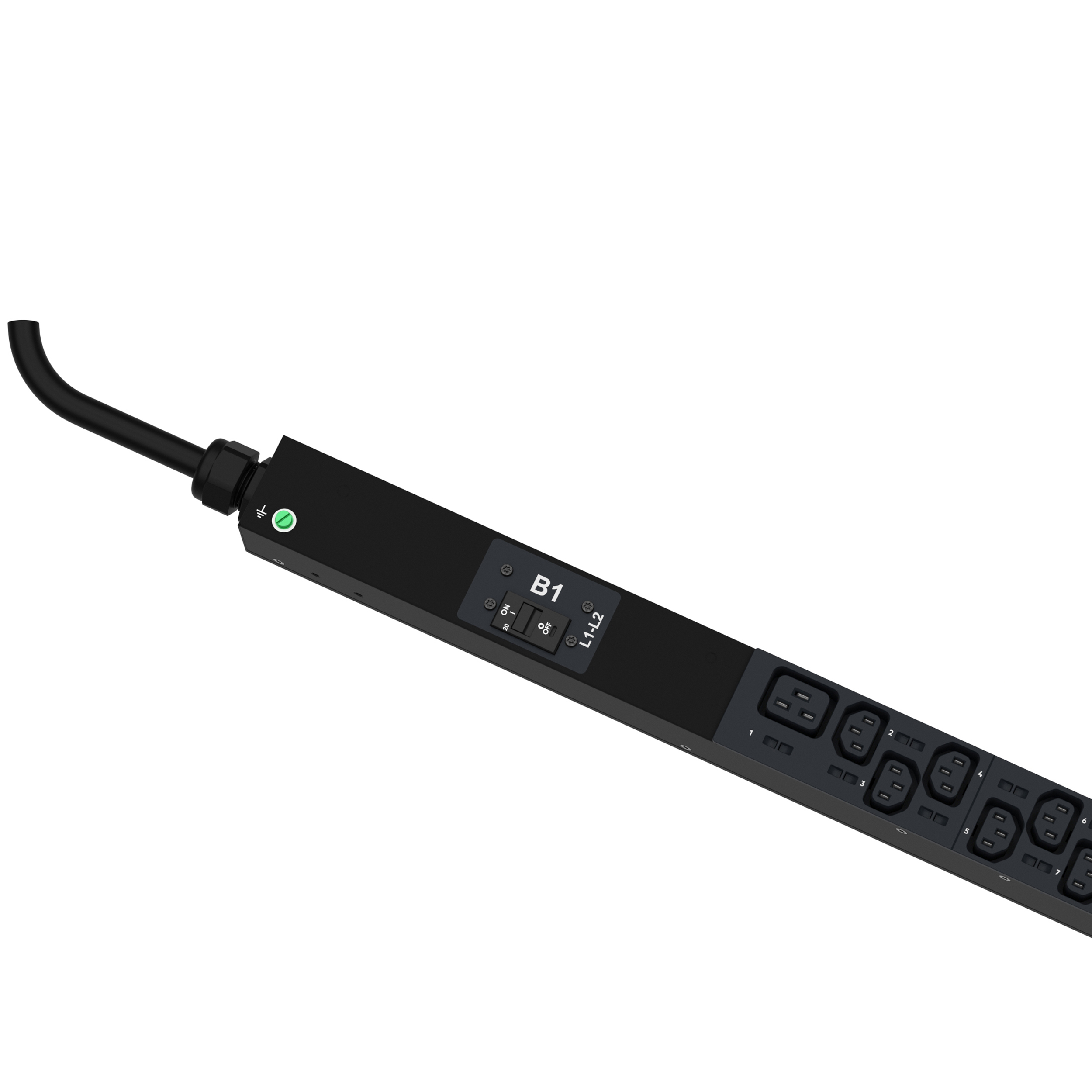 MPO Güç Dağıtım Birimi, 30 Amper, 230 Volt, (20) C13, (4) C19, L6-30P
