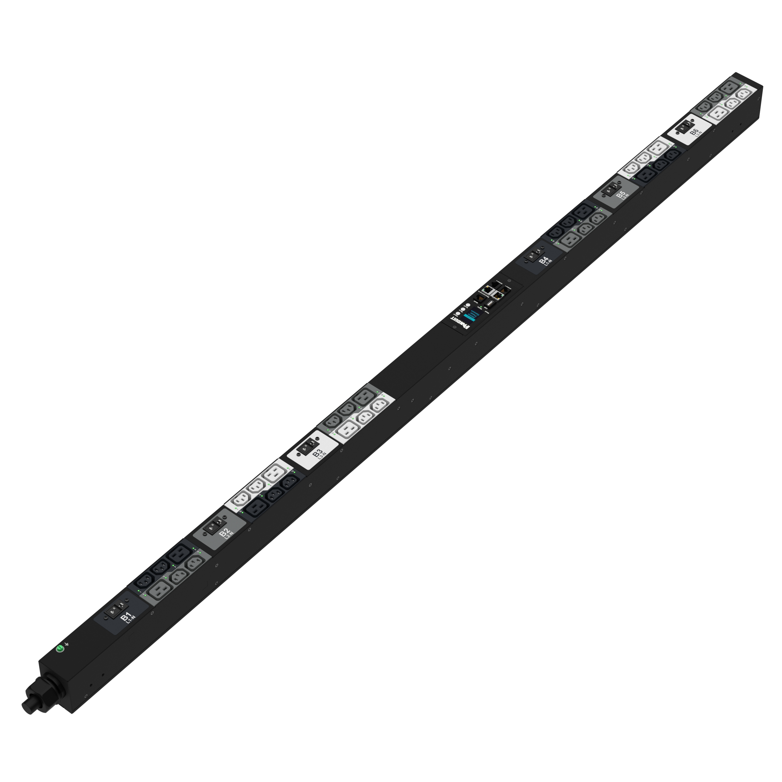 G6 MSPO Güç Dağıtım Birimi, 32A/30A, (24)C13, (12)C19, IEC 60309 3P+N+E 6h