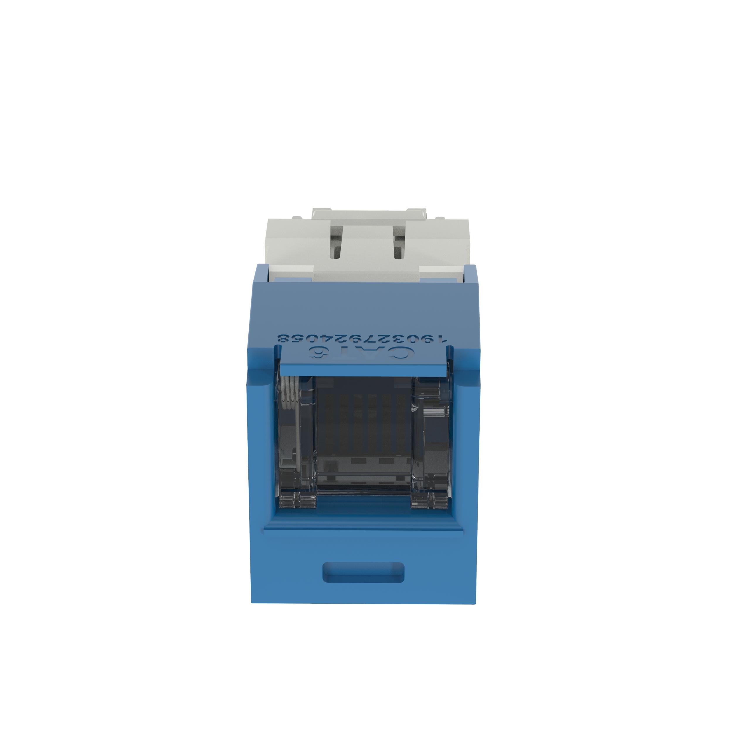 Cat6 Spring Shuttered Jack, TG Style, BU