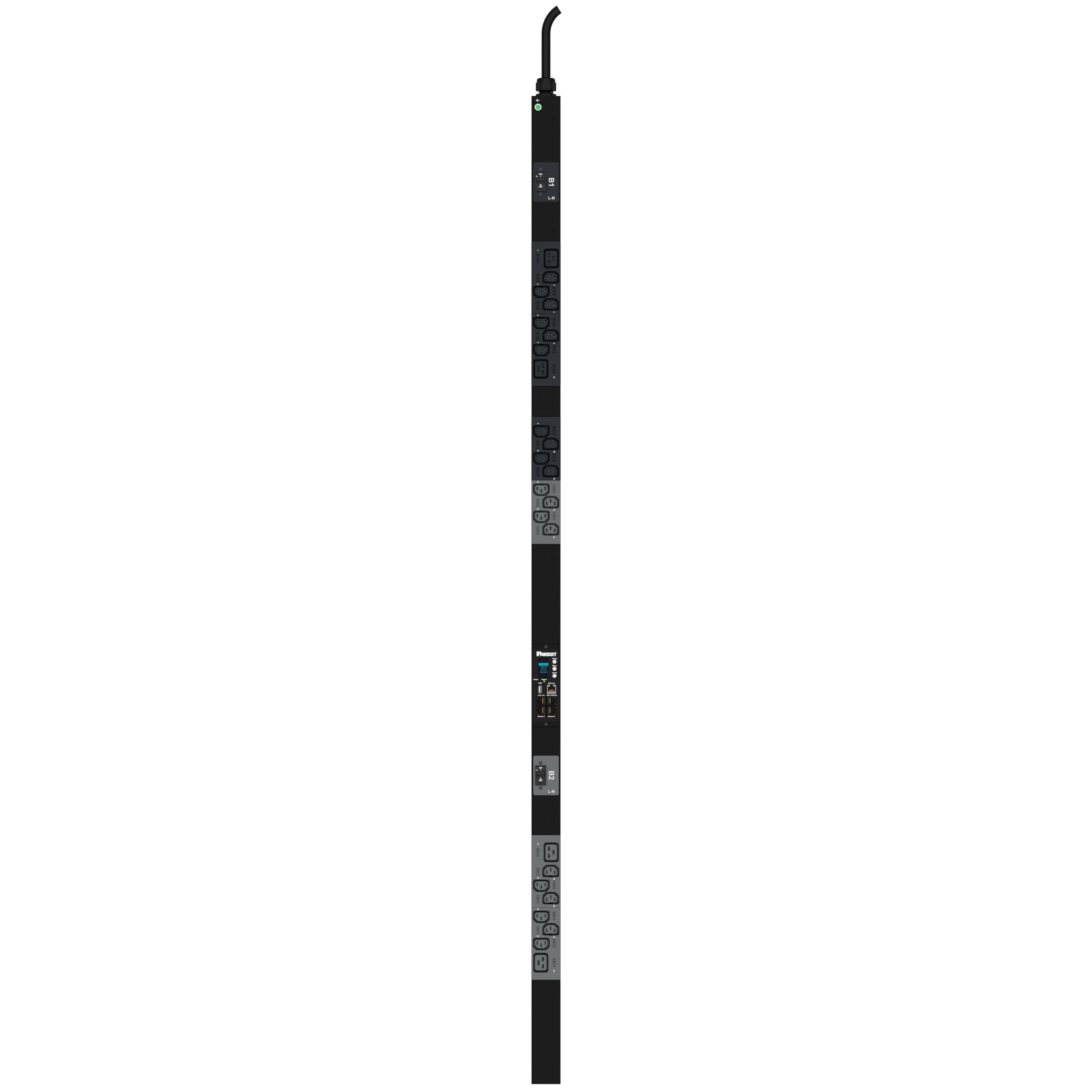MPO Güç Dağıtım Birimi, 32AMP, 230V, (20)C13, (4)C19, IEC 60309 2P+E 6h 32A (IP44)