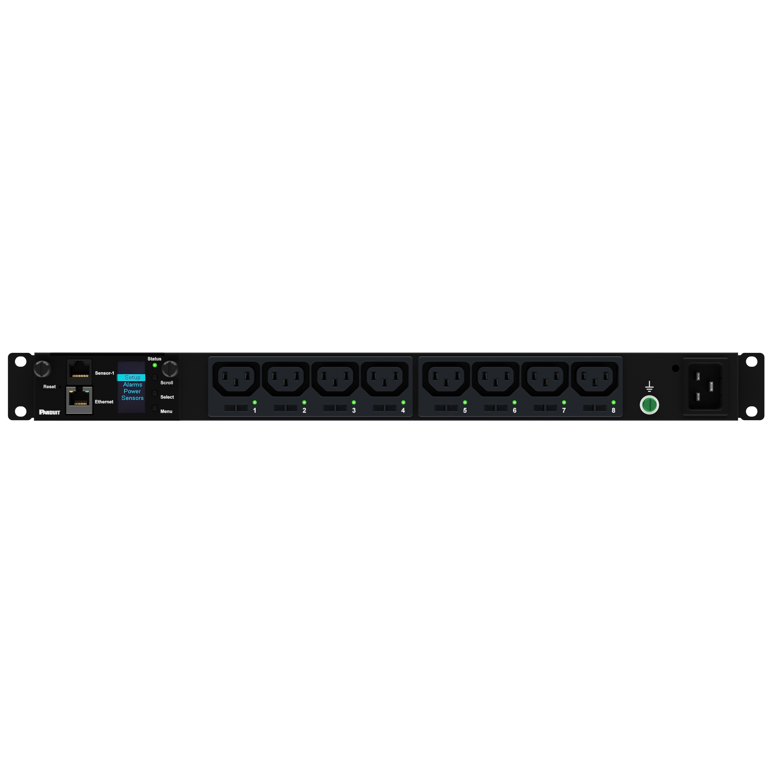 MS PDU, 16 Amper, 230 Volt, (8)C13, IEC 60309 2P+E 6h 16A (IP44)