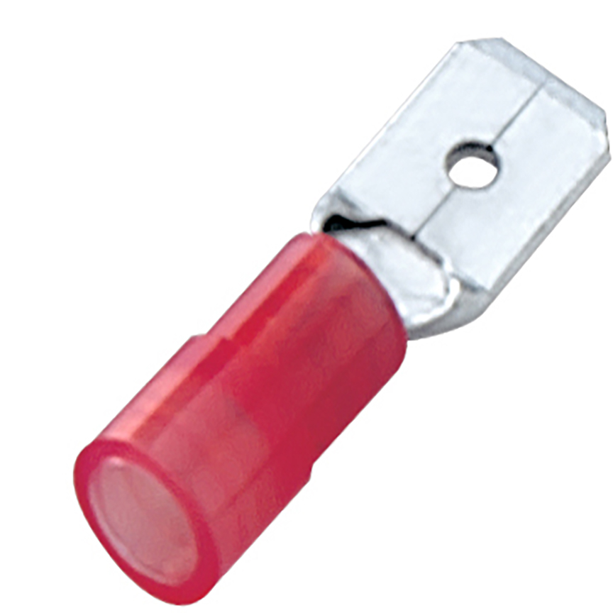 StrongHold™ Erkek Kesici Terminal, naylon yalıtımlı, 22 - 16 AWG, .187 x .032 tabla boyutu