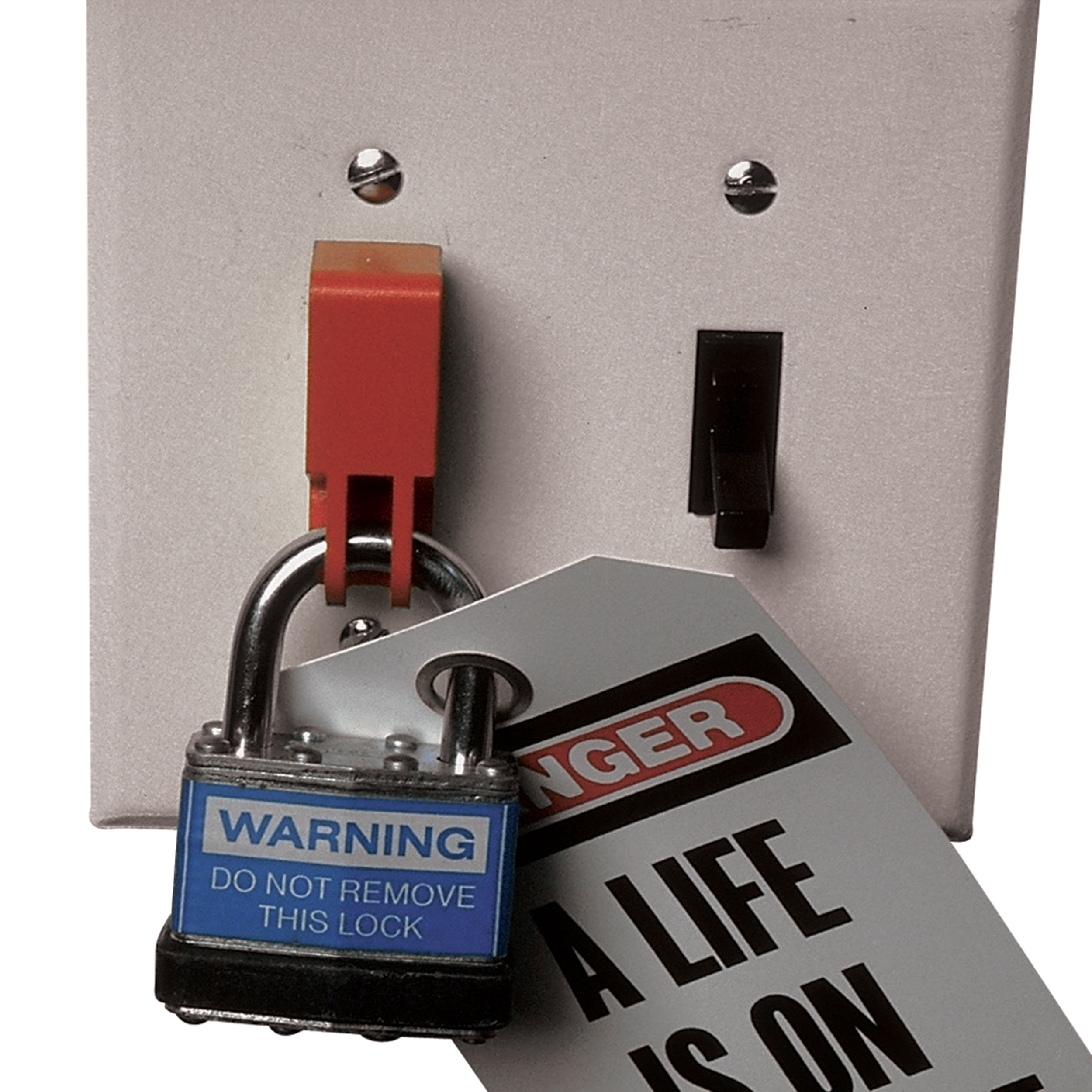 Toggle Switch Lockout,Nylon,Red,22.3x15.2mm,PK1