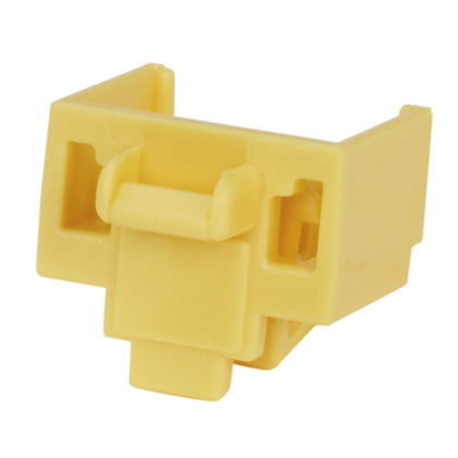 RJ45 Blockout Device, Yellow, PK 10