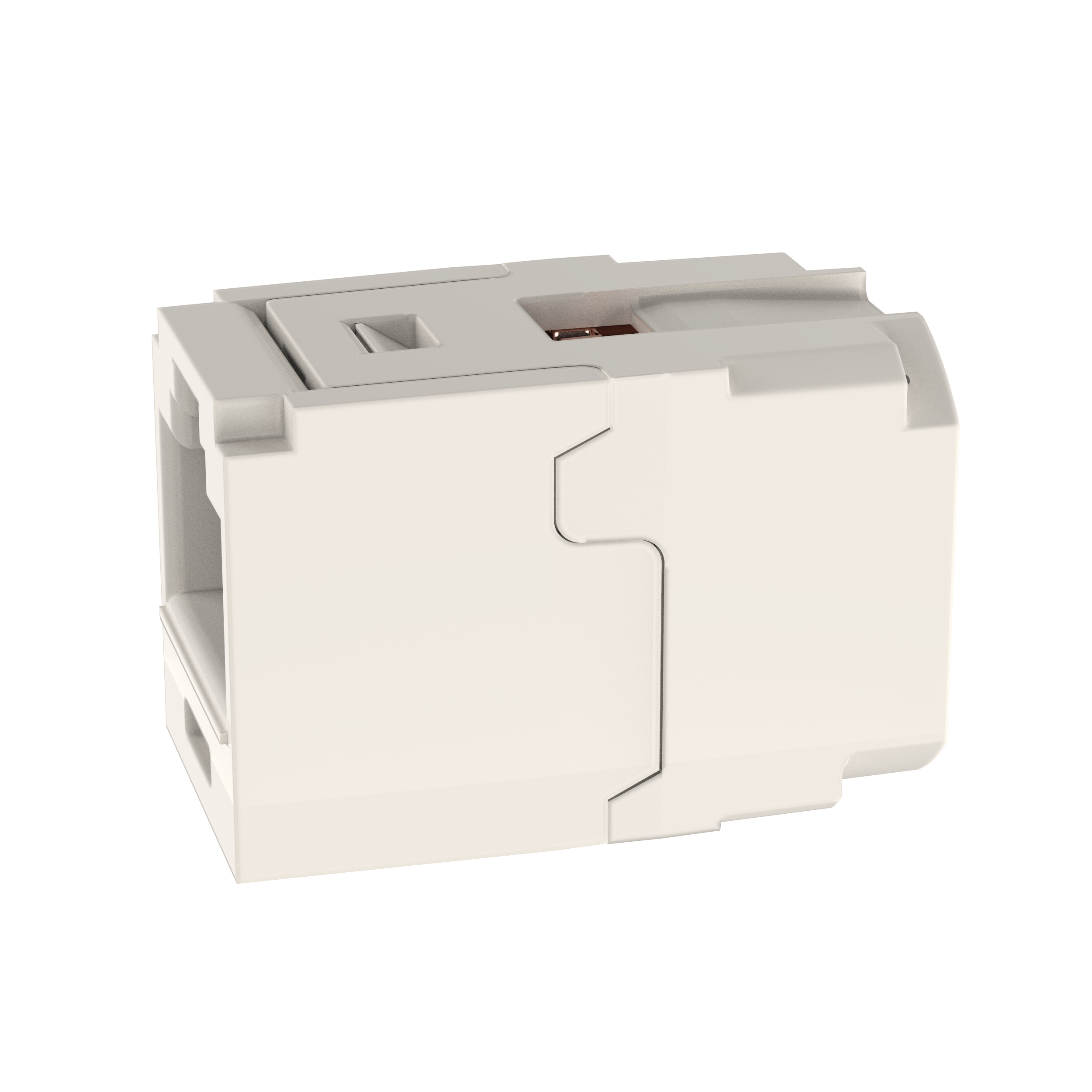 Mini-Com® Cat 5e UTP RJ45 Coupler Module, IW