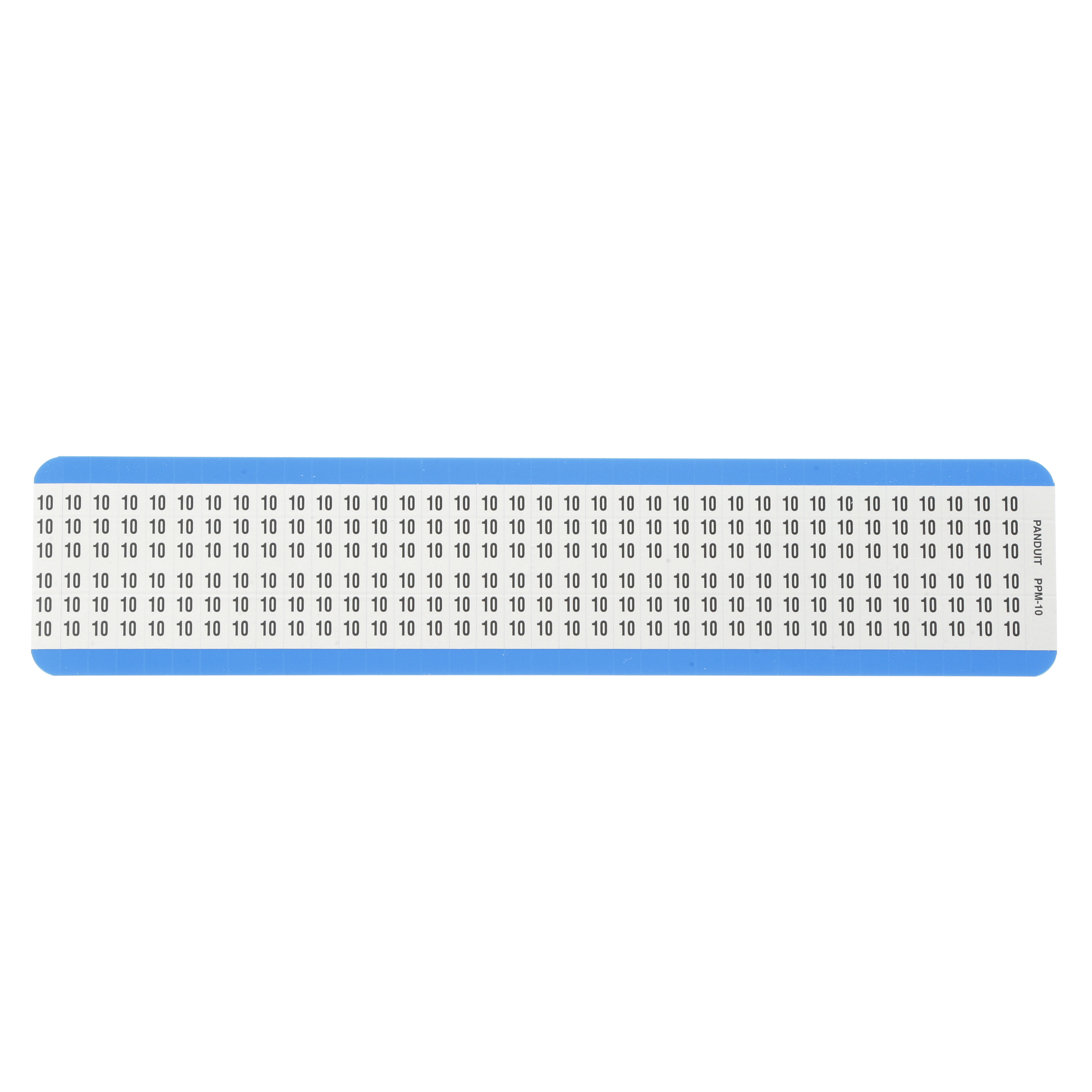Ön Yazdırılmış İşaretler, Yüksek Sıcaklık, .25"x1.5", 10 Adet, Beyaz