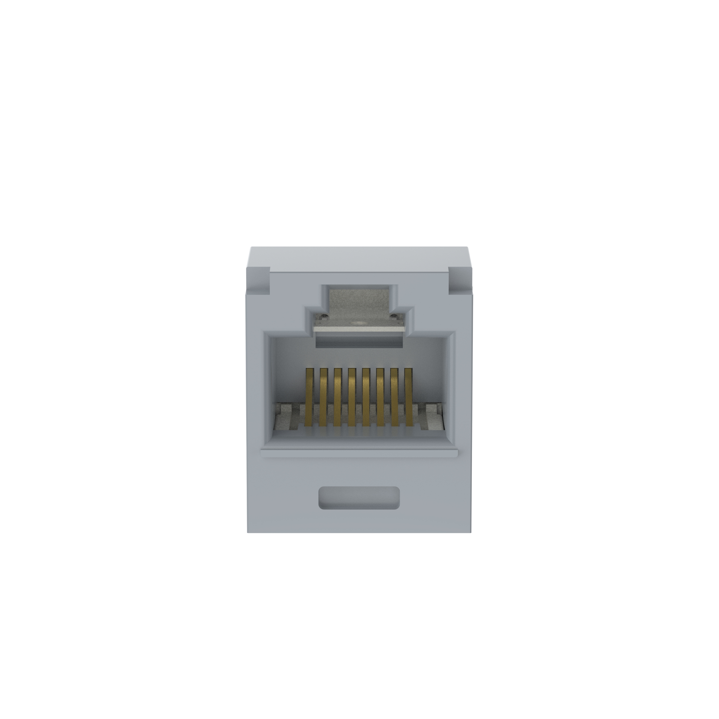 UTP RJ45 Cat 6A 28/30 AWG TG Dişi Modül, Uluslararası Gri
