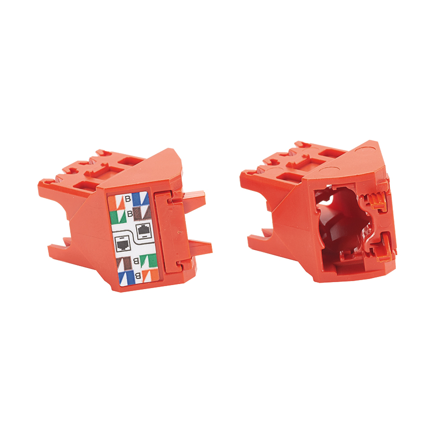 45° Left/Right Angled Wire Cap for TX5e™ Mini-Com® UTP Jack Module