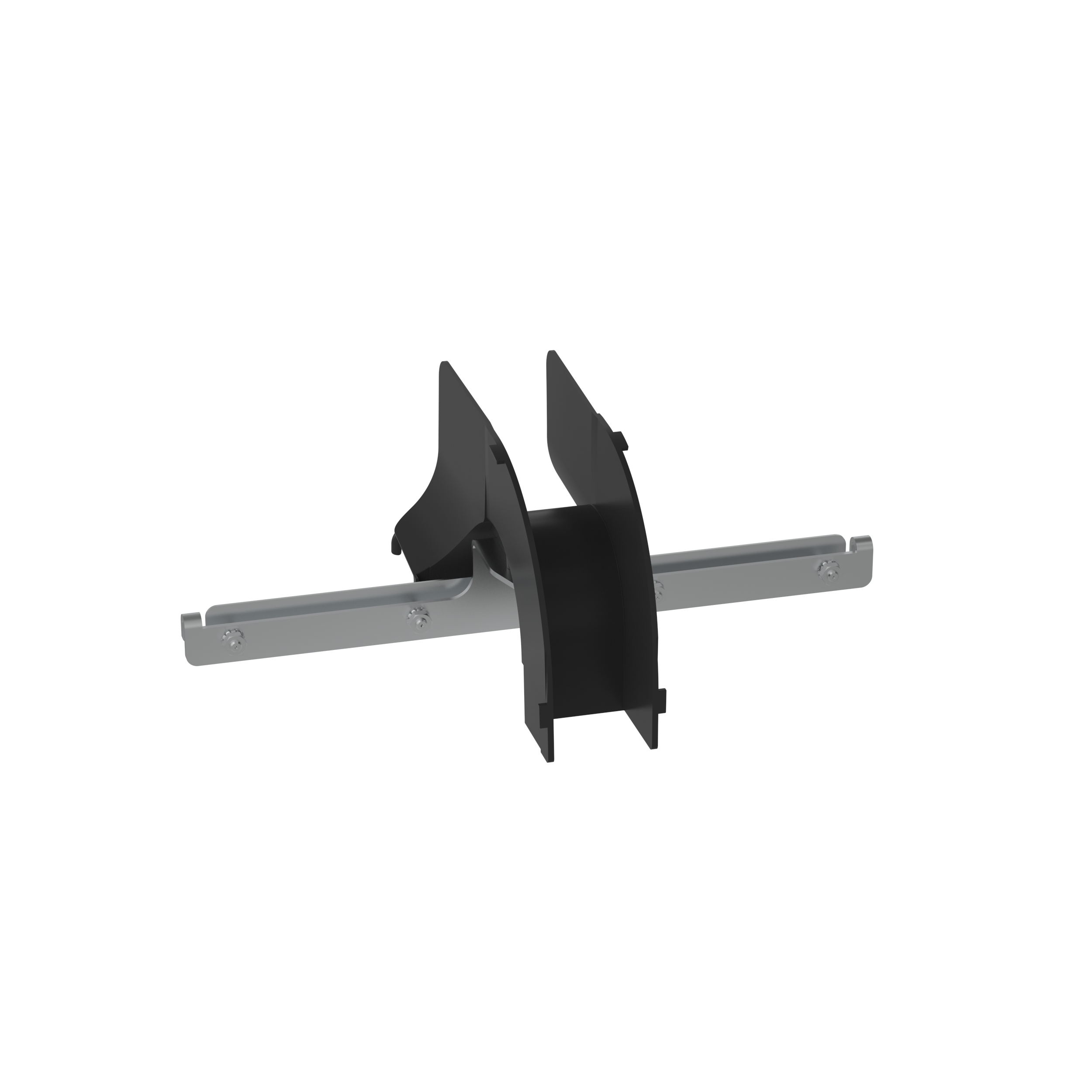 The push on style splice is used in cable routing systems and connects two pathways togther.   It is avaialbe in black