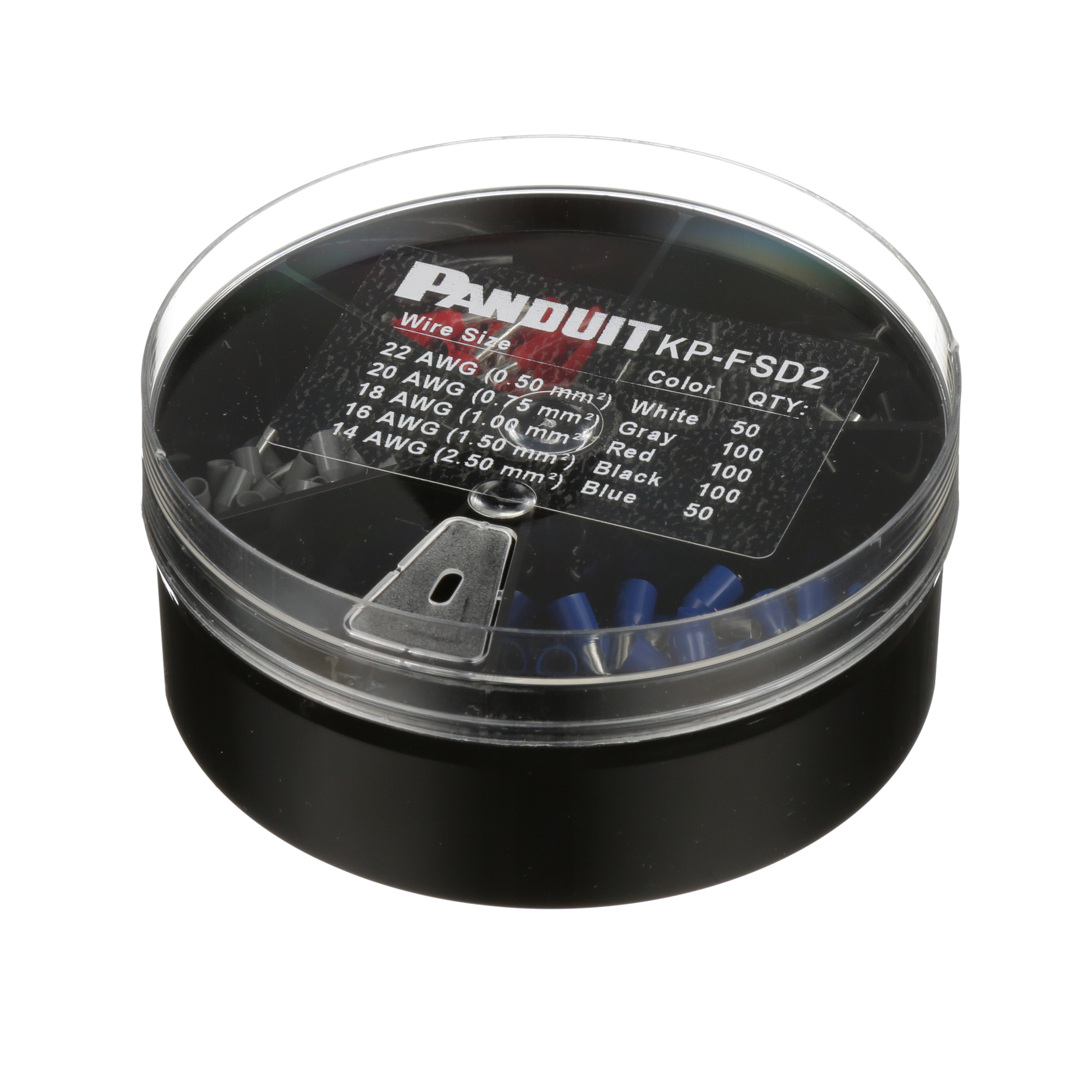 Ferrule Kit, .25-2.5mm²Wire,PK1