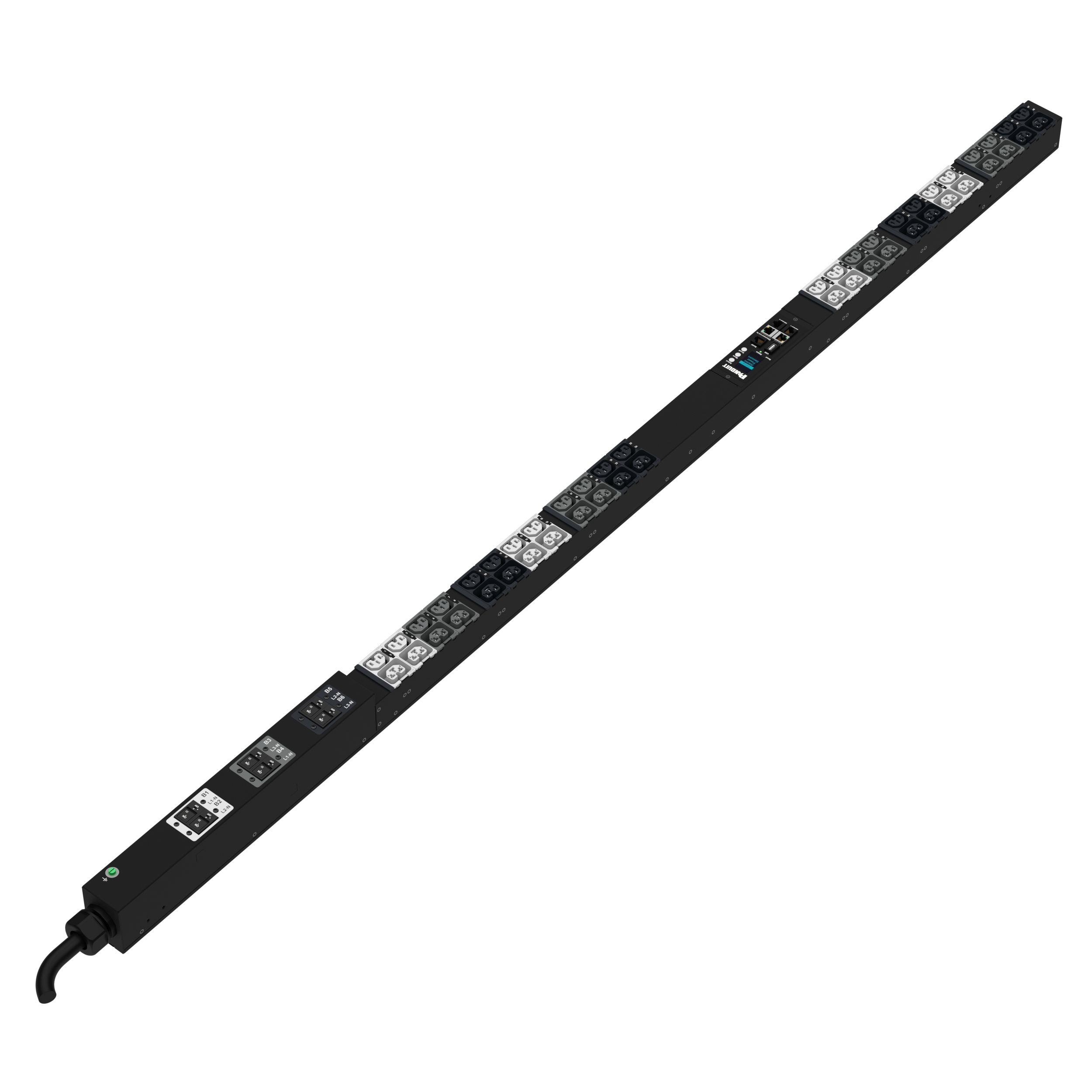 G6 MI Güç Dağıtım Birimi, 32A/30A, (24)C13/C15, (24)C13/15/C19/C21, IEC 60309 3P+N+E 6h