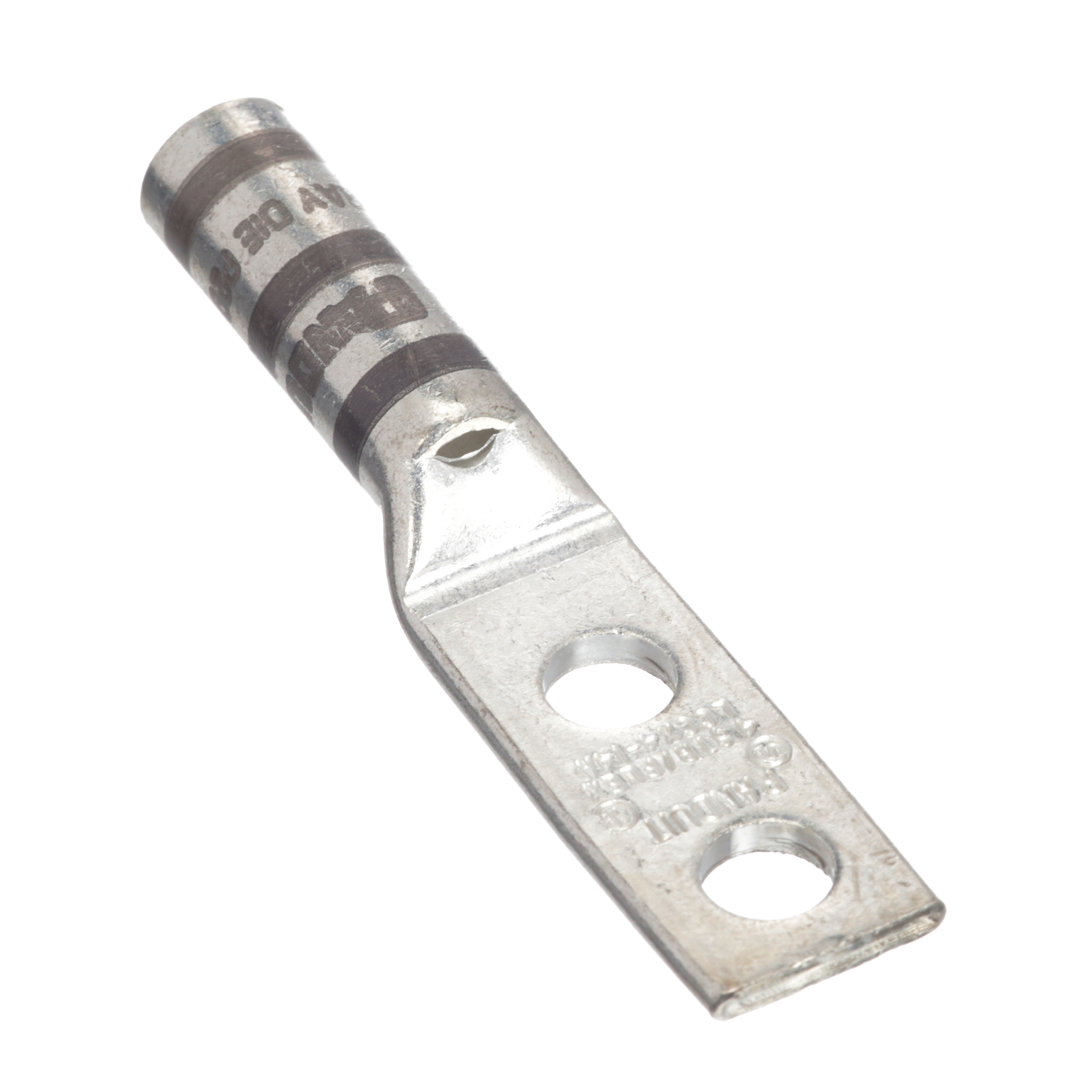 Comp Lug, Kalay Kaplı Bakır, 4 AWG, Esnek, İki 1/2 inç Somun, 6'lı Paket