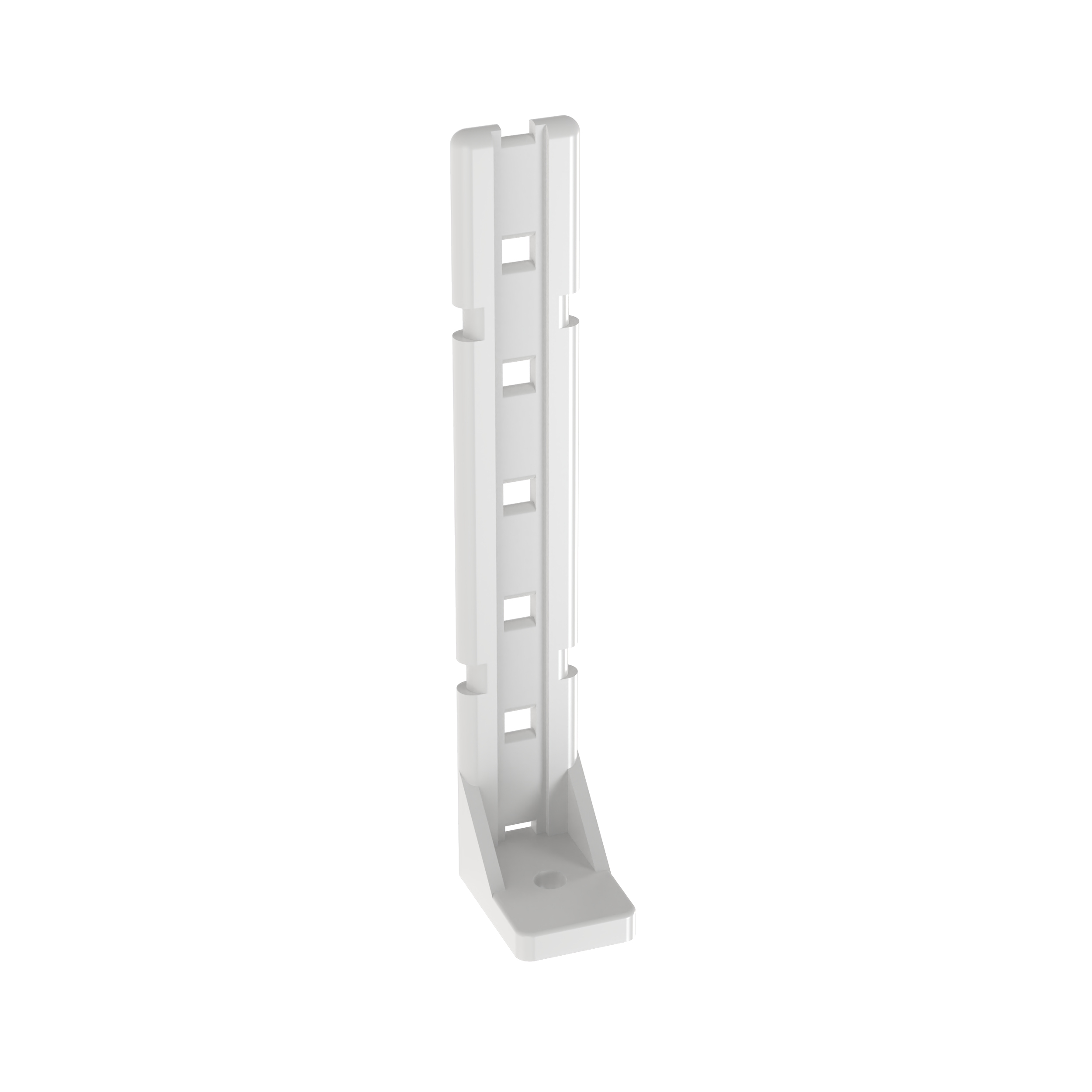 Arka Montaj Elemanı, Doğal, PA 6.6, 116.8x18.3mm, 5.7mm Vida Deliği, 10'lu Paket