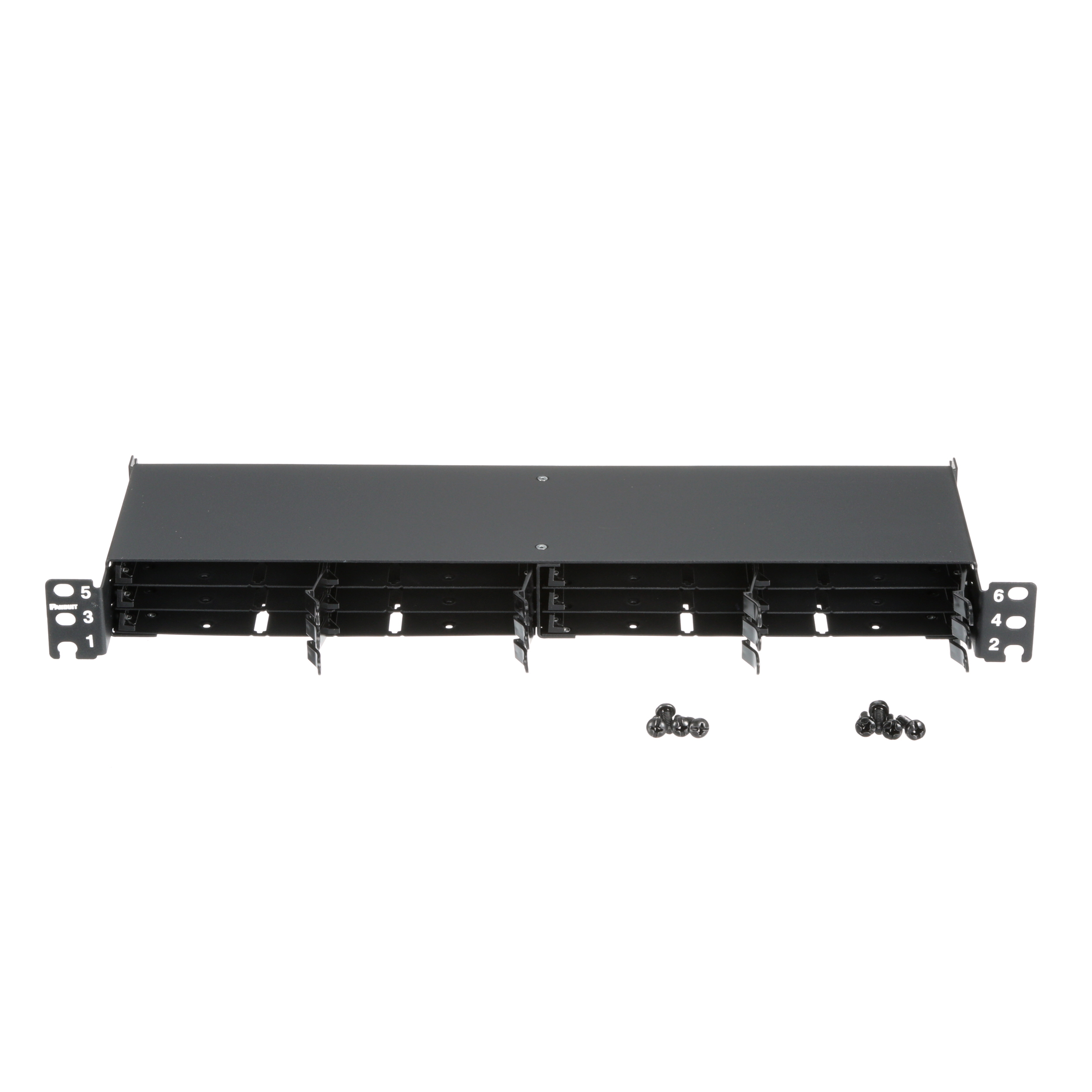 HD Flex™ Fiber Panel, 1 RU, 6 Port, Siyah