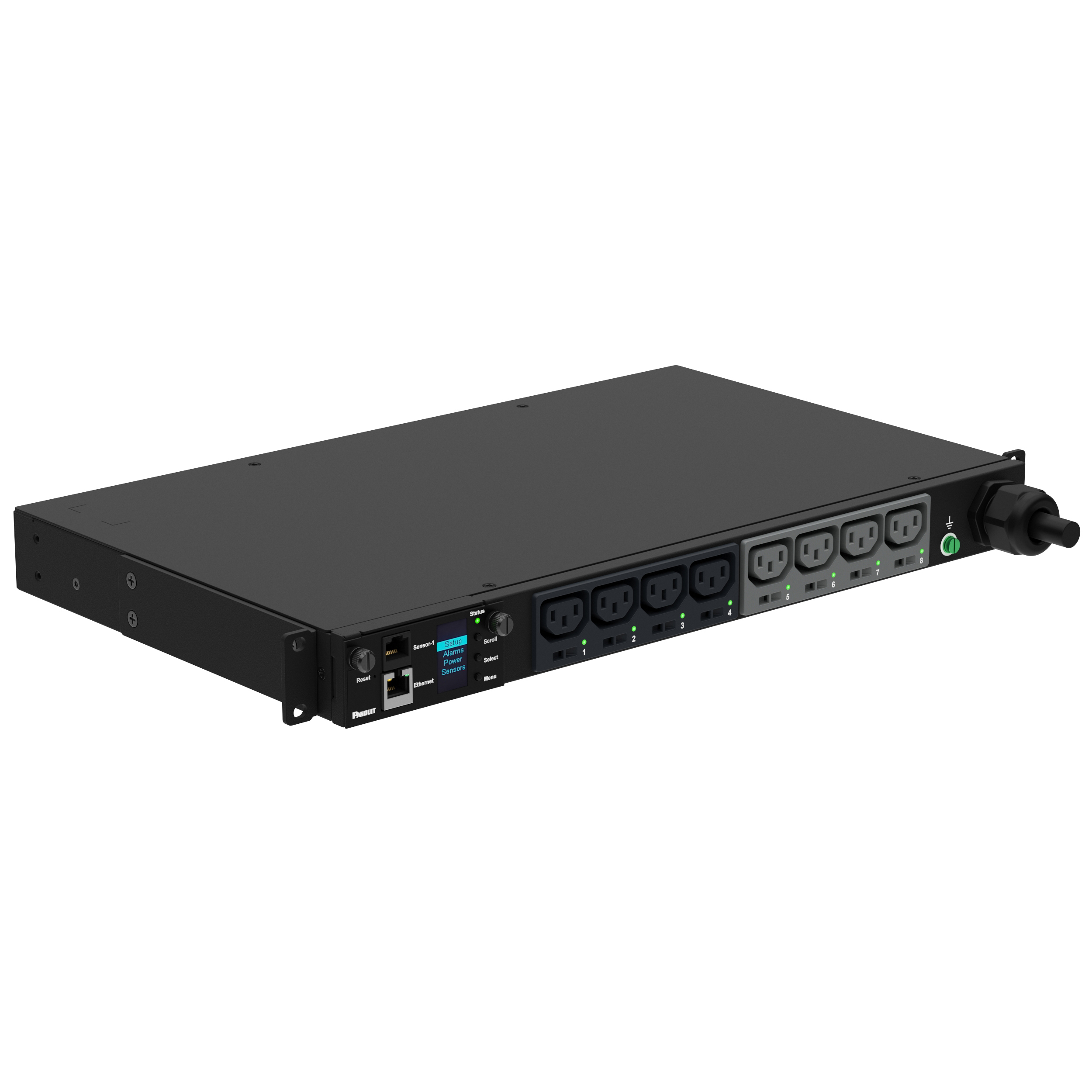 MSPO PDU, 32 Amper, 230 Volt, (8)C13, IEC 60309 2P+E 6h 32A (IP44)