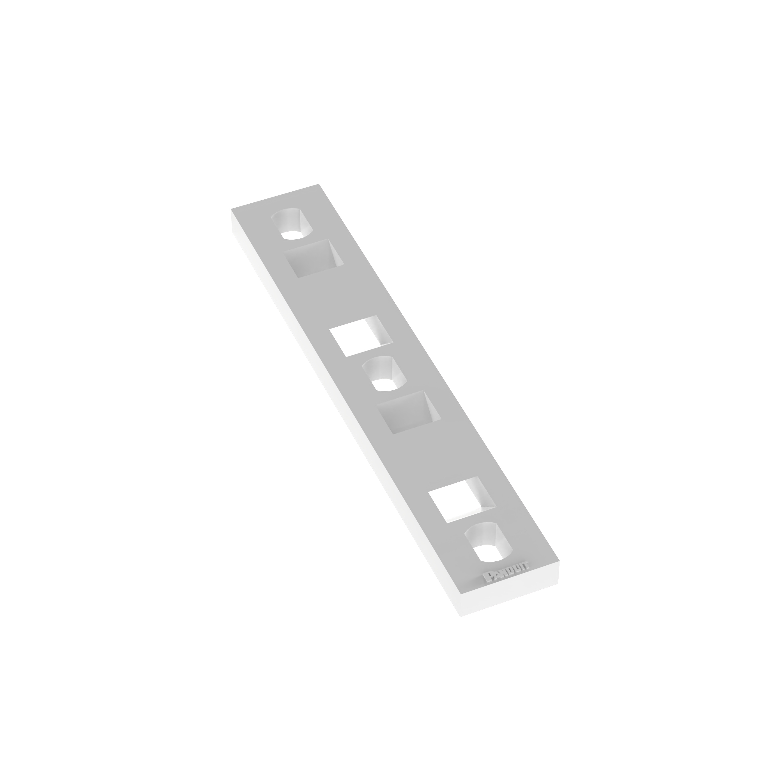 Bağ Plakası, Doğal, PA 6.6, 91.2x50.3mm, M5 Vida, 100'lü Paket