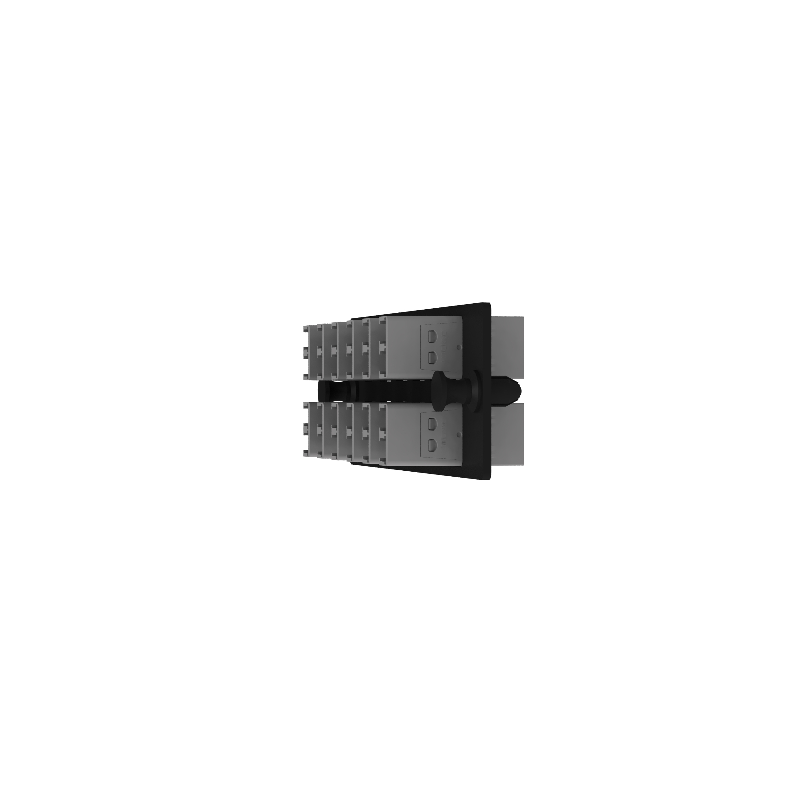 Opticom® Anahtalı K-Uluslararası Gri FAP, OM4, 12 LC Çift Yönlü