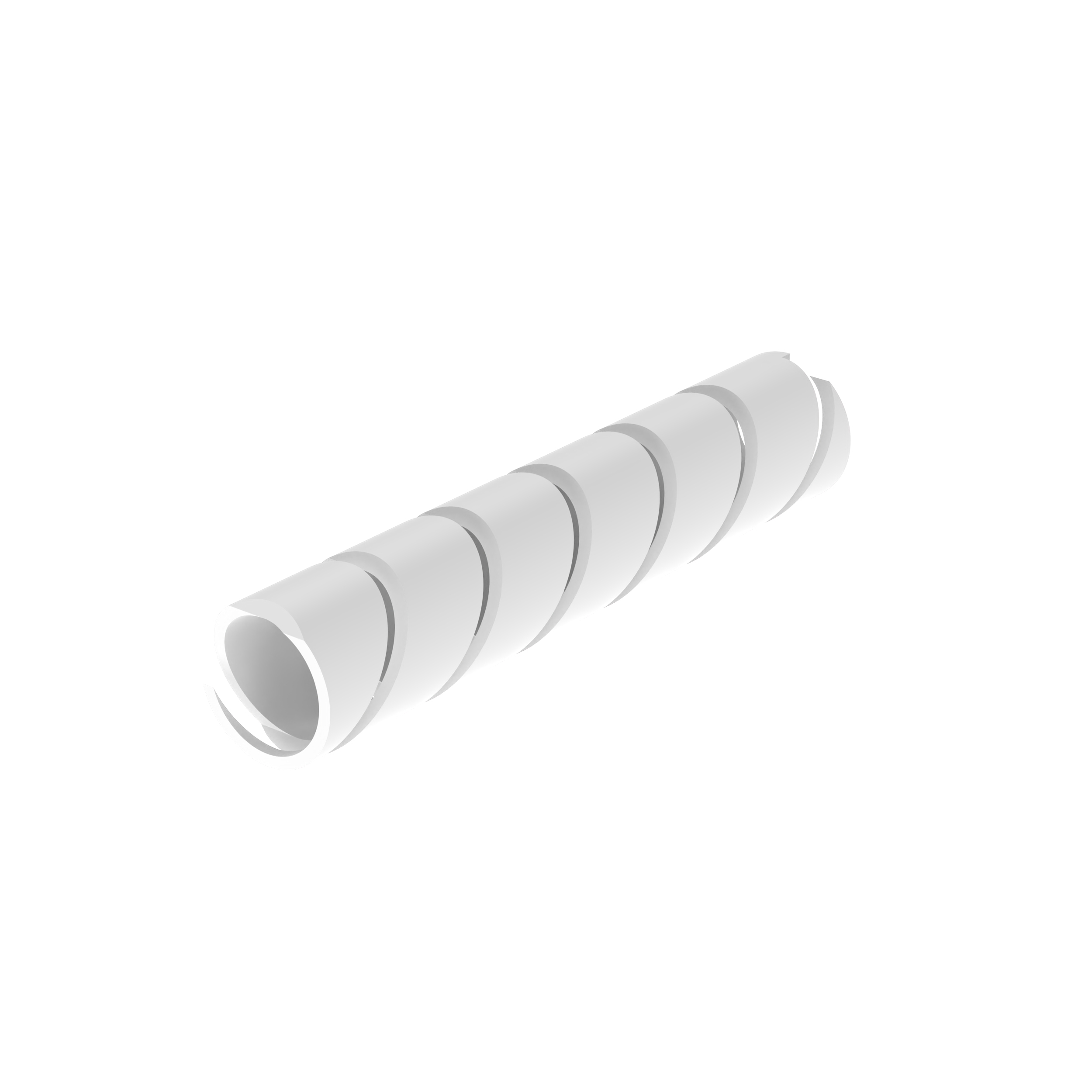 Spiral Sarım, Beyaz, PE, 4.8mm Minimum Çap, Paket 1
