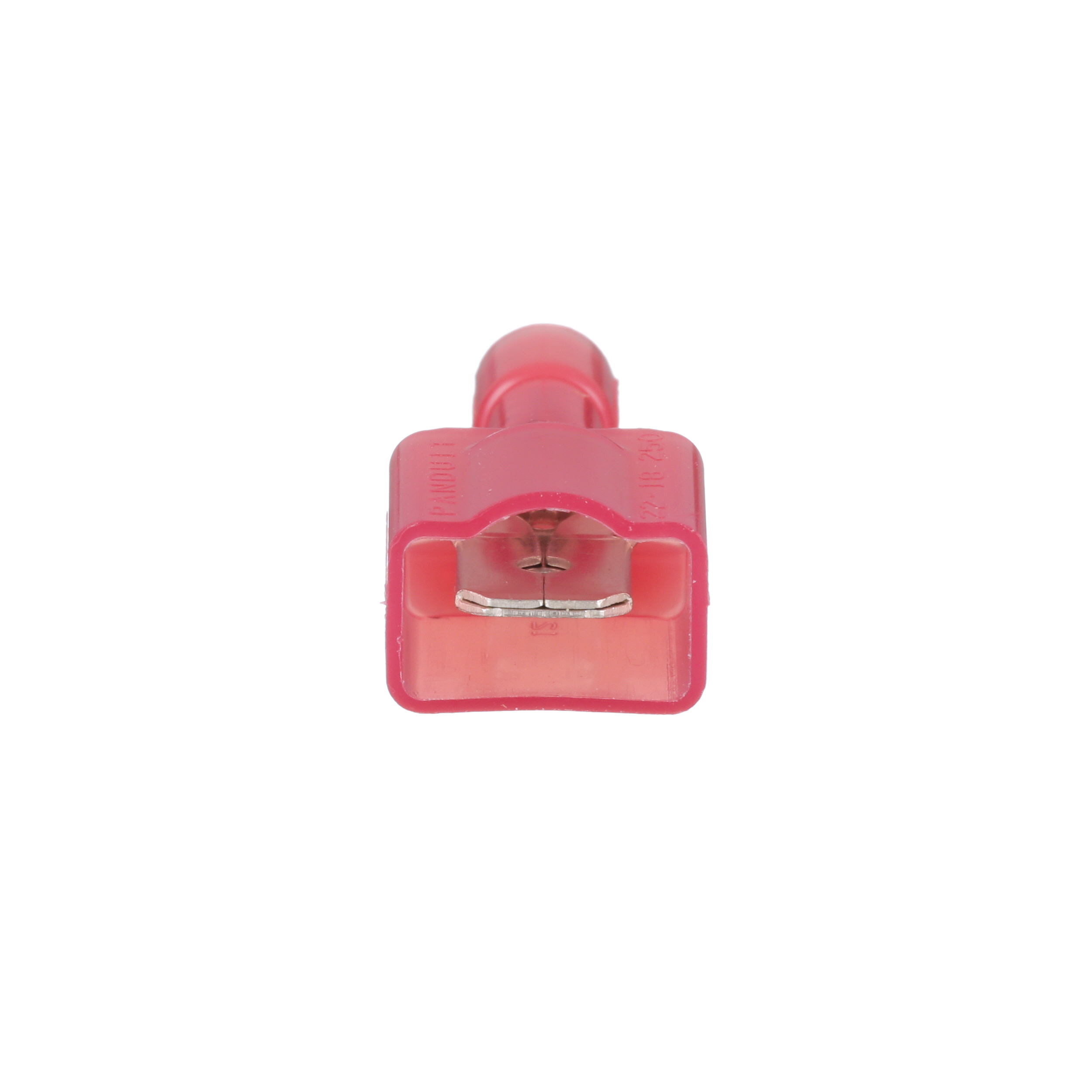 Kesici Terminal, Kırmızı, Naylon, 6.3 mm Sekme, PK500