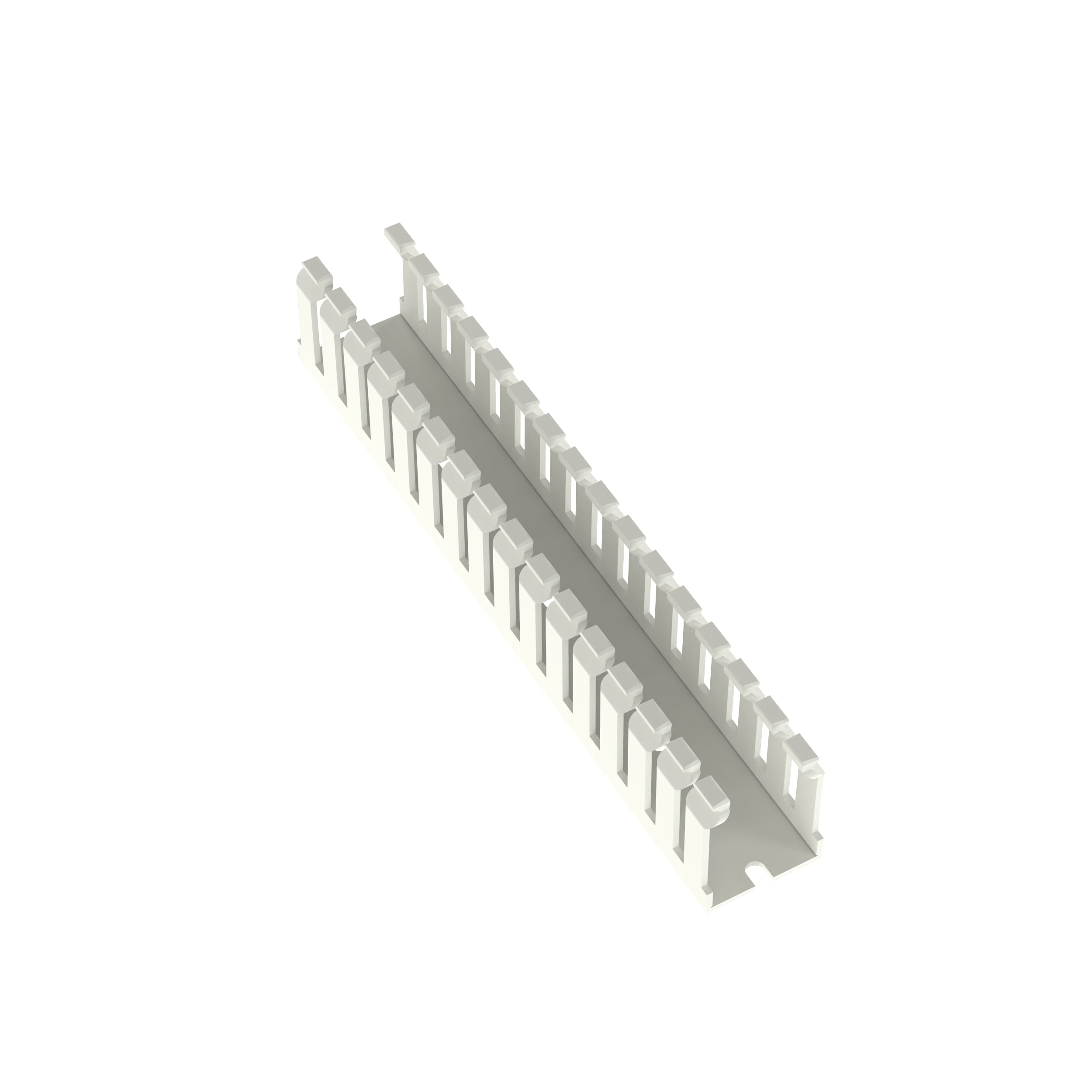 Dar Oluklu Kablo Kanalı, PVC, 2.54 cm x 3.81 cm x 1.83 metre, Beyaz