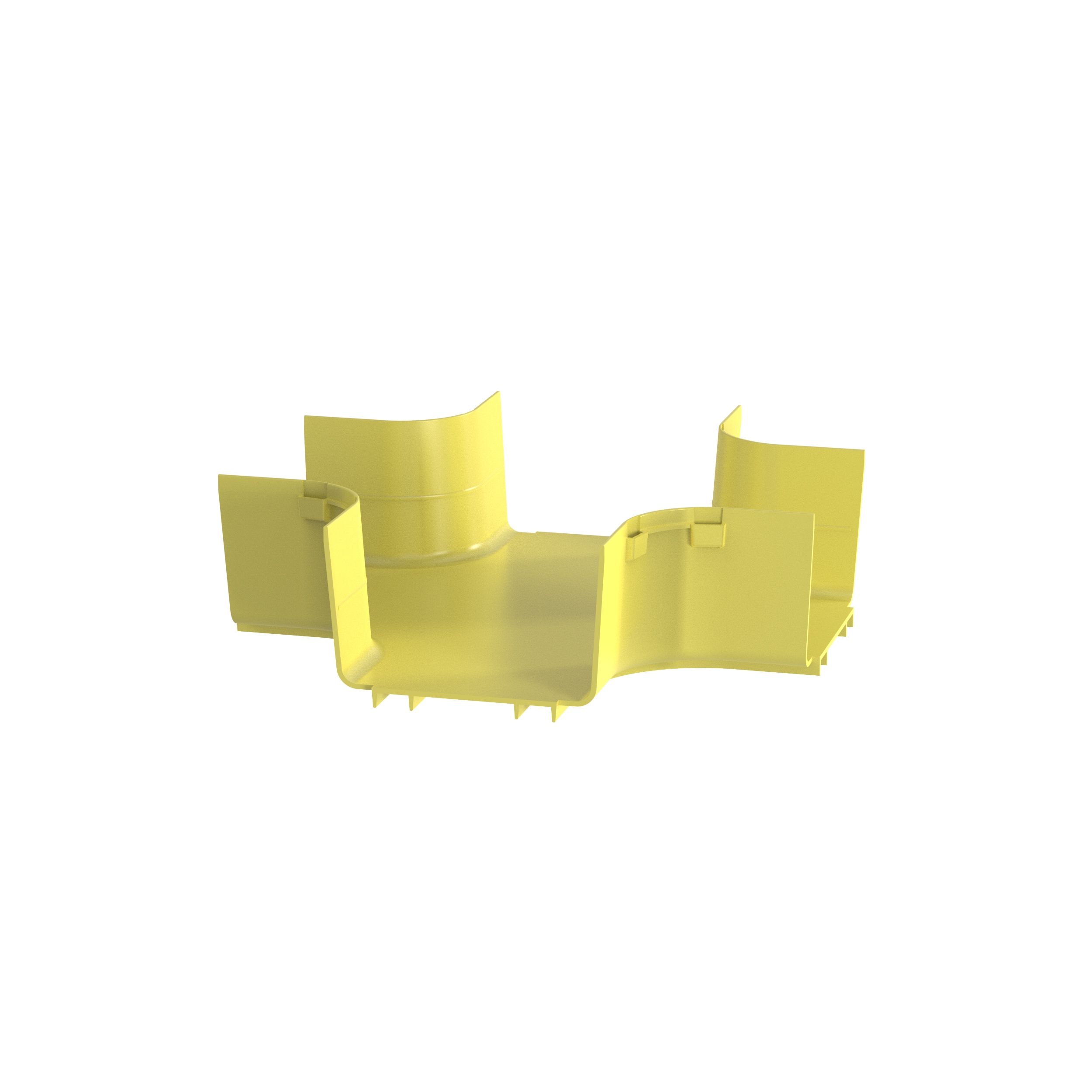 FiberRunner® 4 Yönlü Çapraz Bağlantı Elemanı, 6x4, Sarı