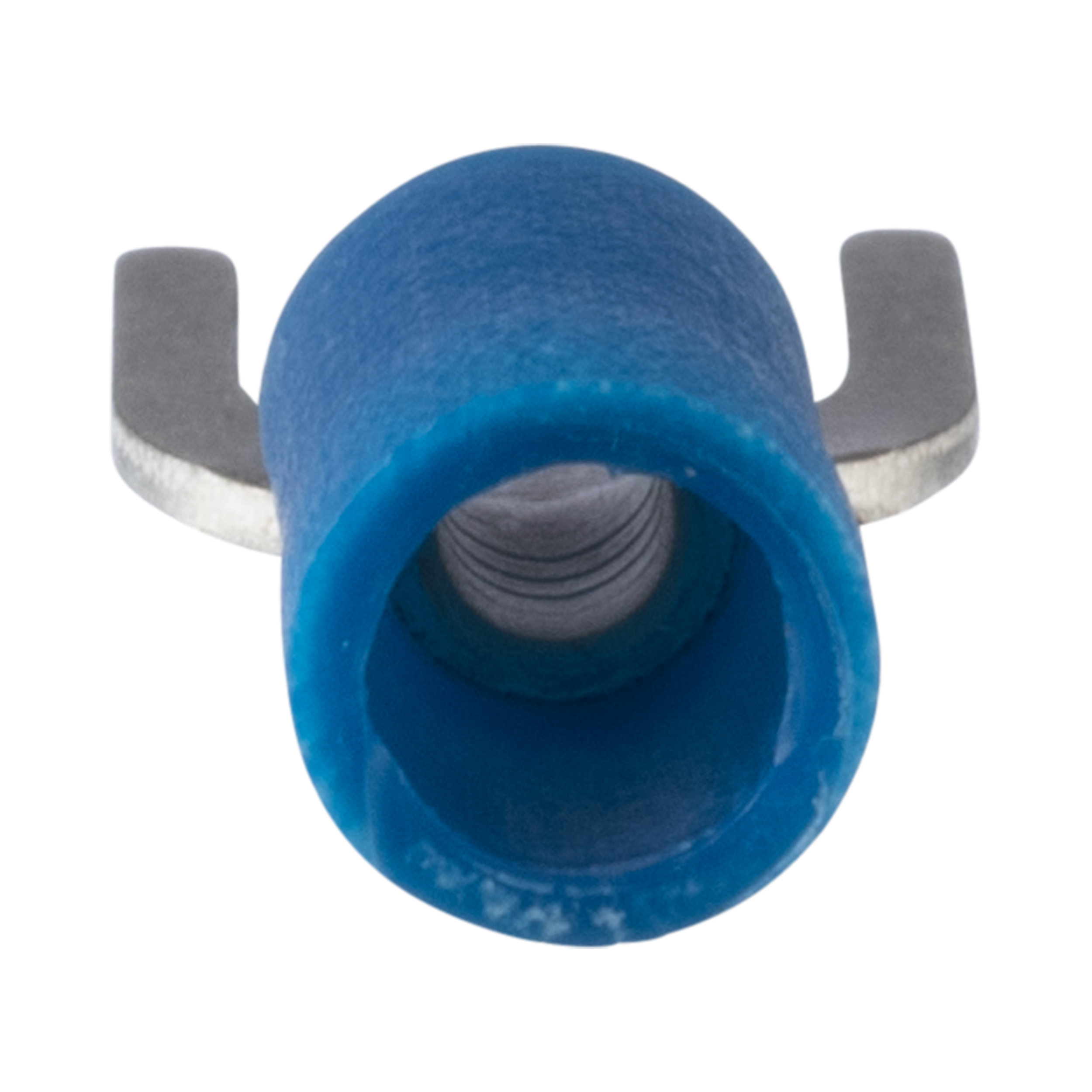 Gevşek Parça Çatalları, Mavi, Vinil, 6.4mm Çaplı Ayak, 2.5mm², 25'li Paket