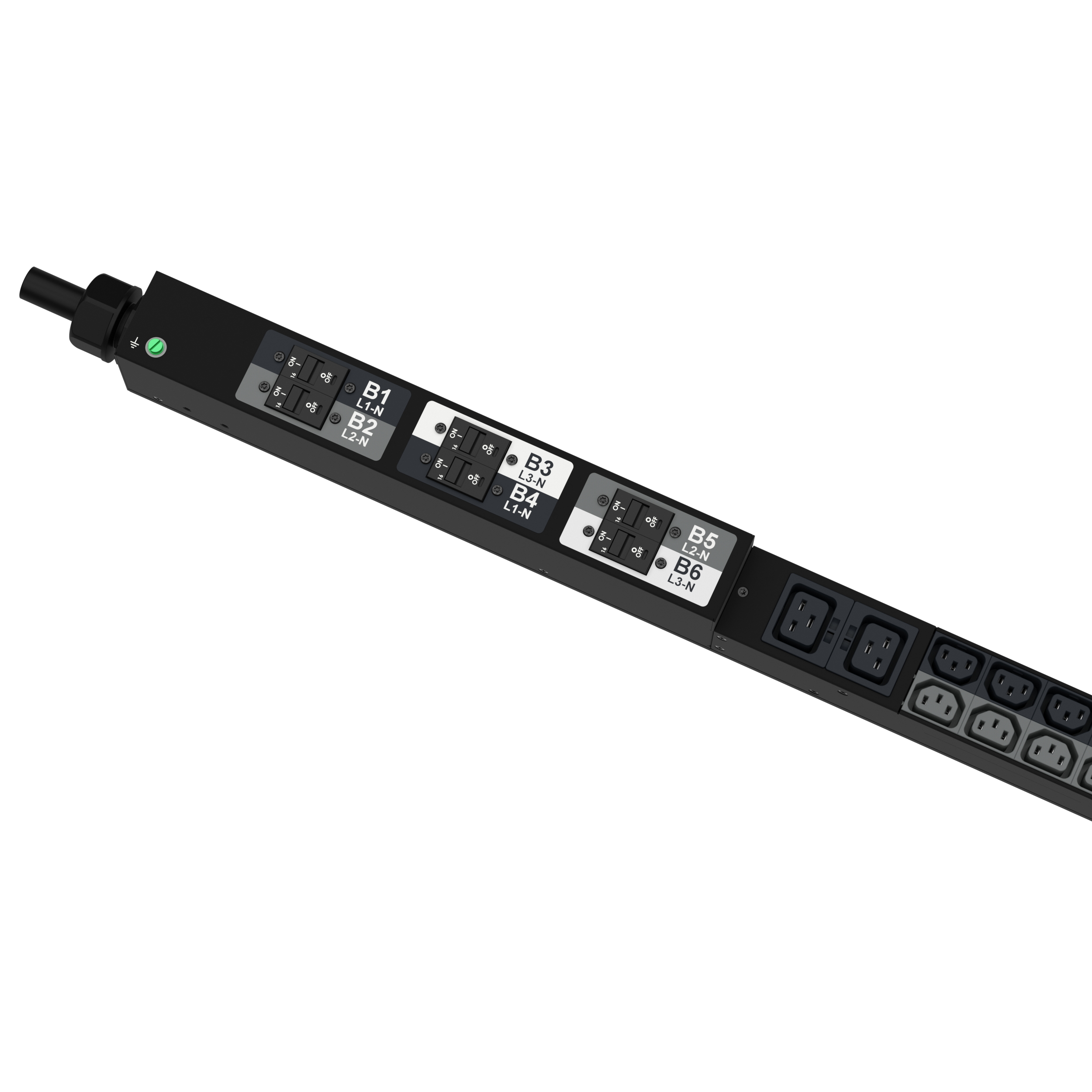 G6 MI PDU, 32A, (30) C13,(12)C19, IEC 60309 3P+N+E 6h