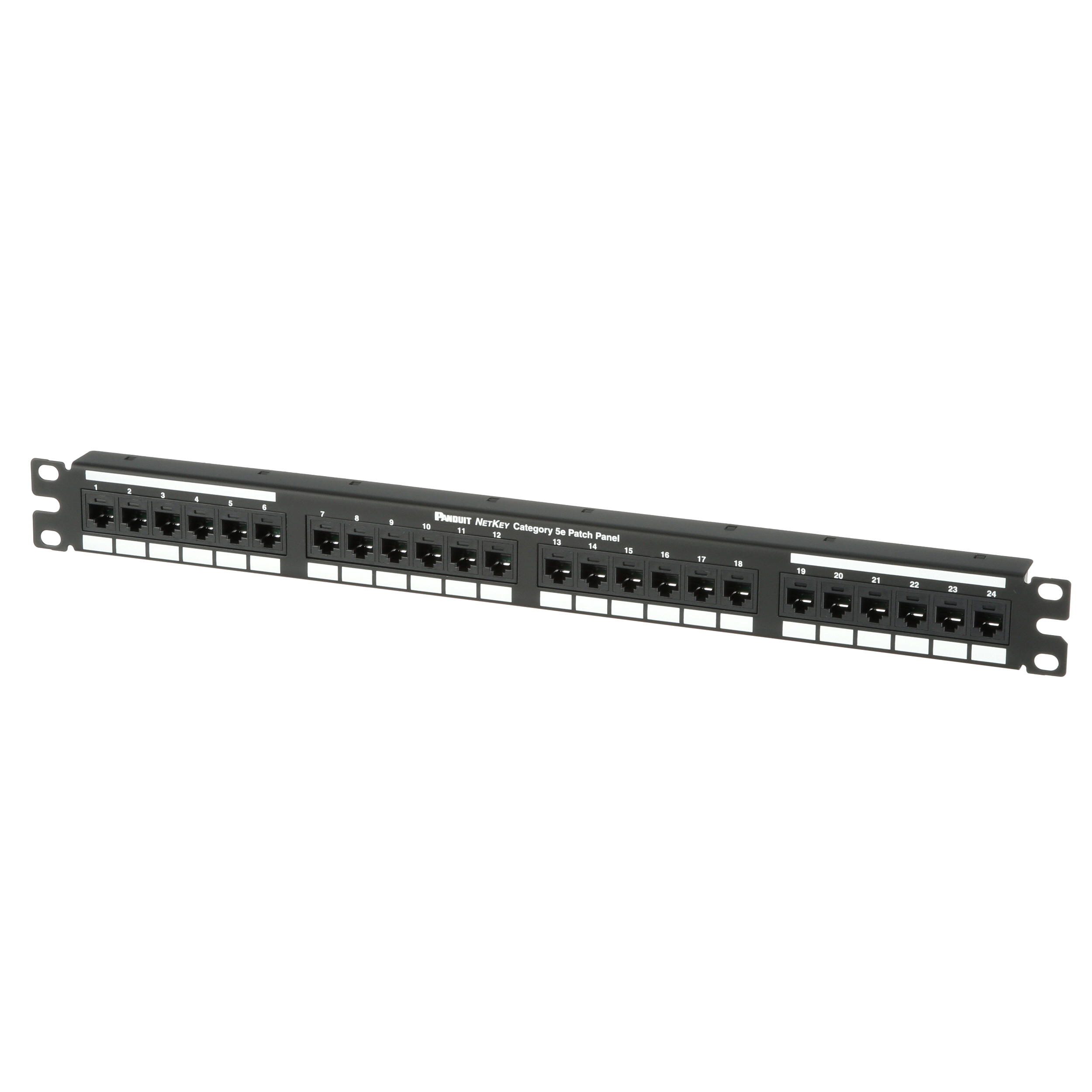 Keystone Cat 5e Darbeye Hazırlanmış Panel, Düz, 24 Port