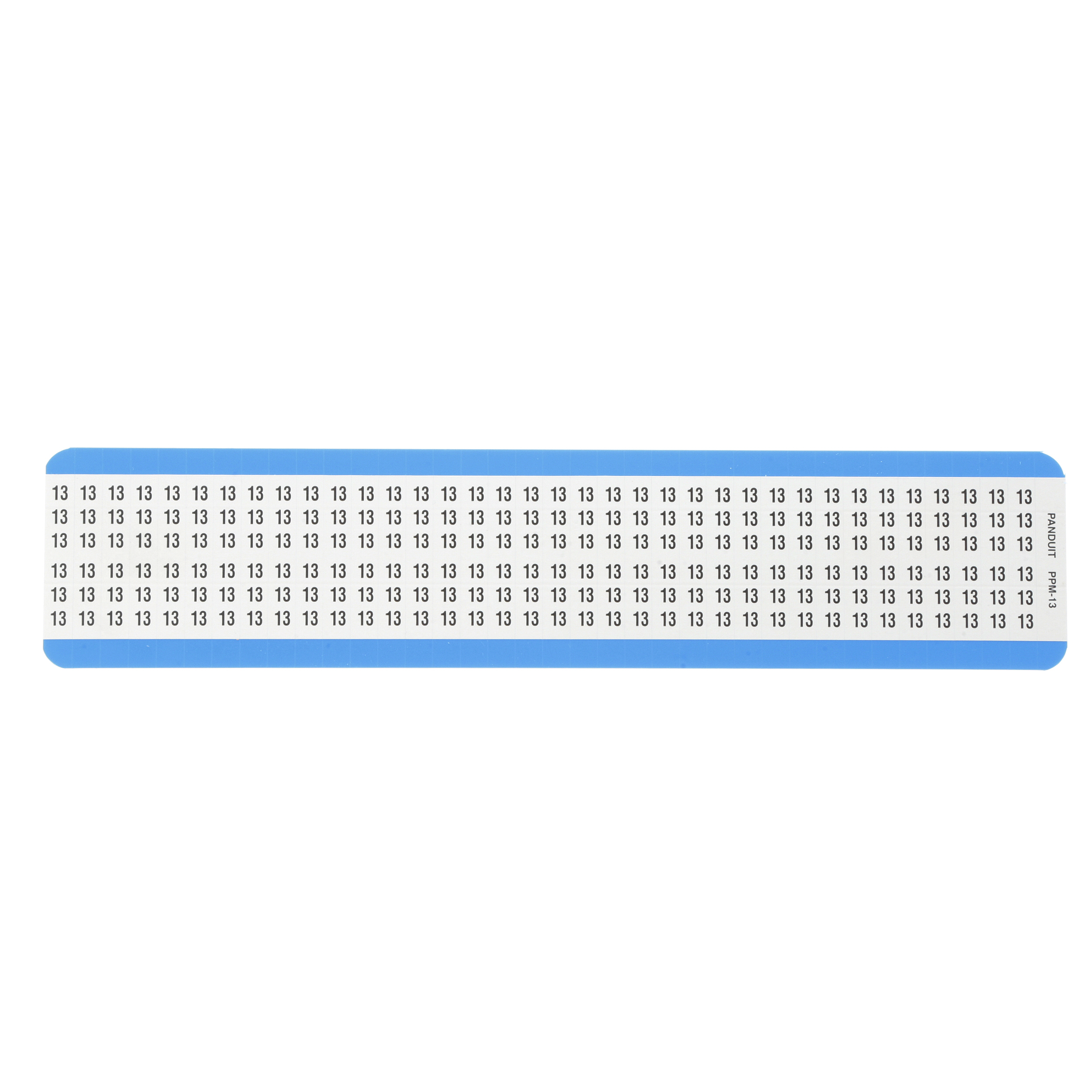 Ön Yazdırılmış İşaretler, Yüksek Sıcaklık, .25"x1.5", 13, Beyaz