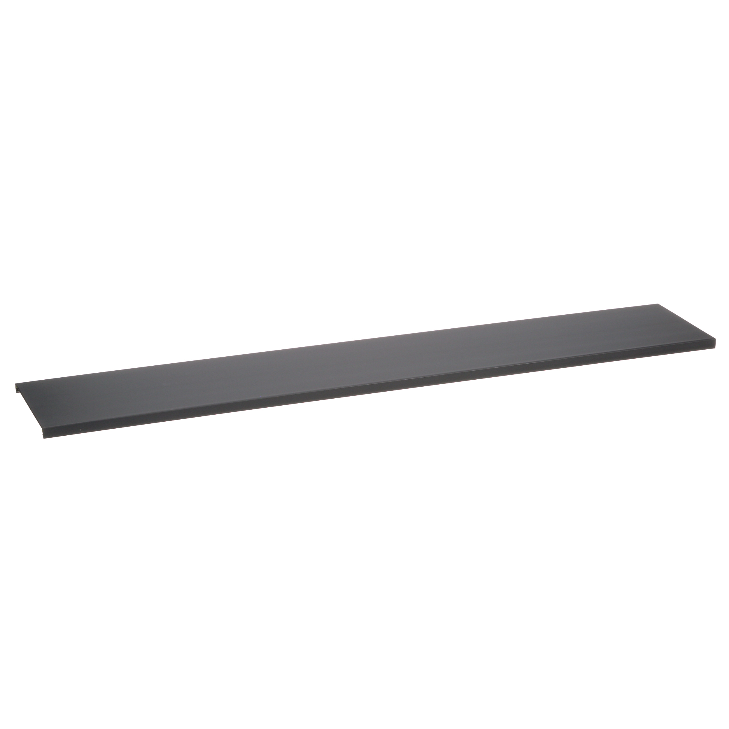 Düz Kanal Kapağı, Siyah, PVC, 9.4x108mm