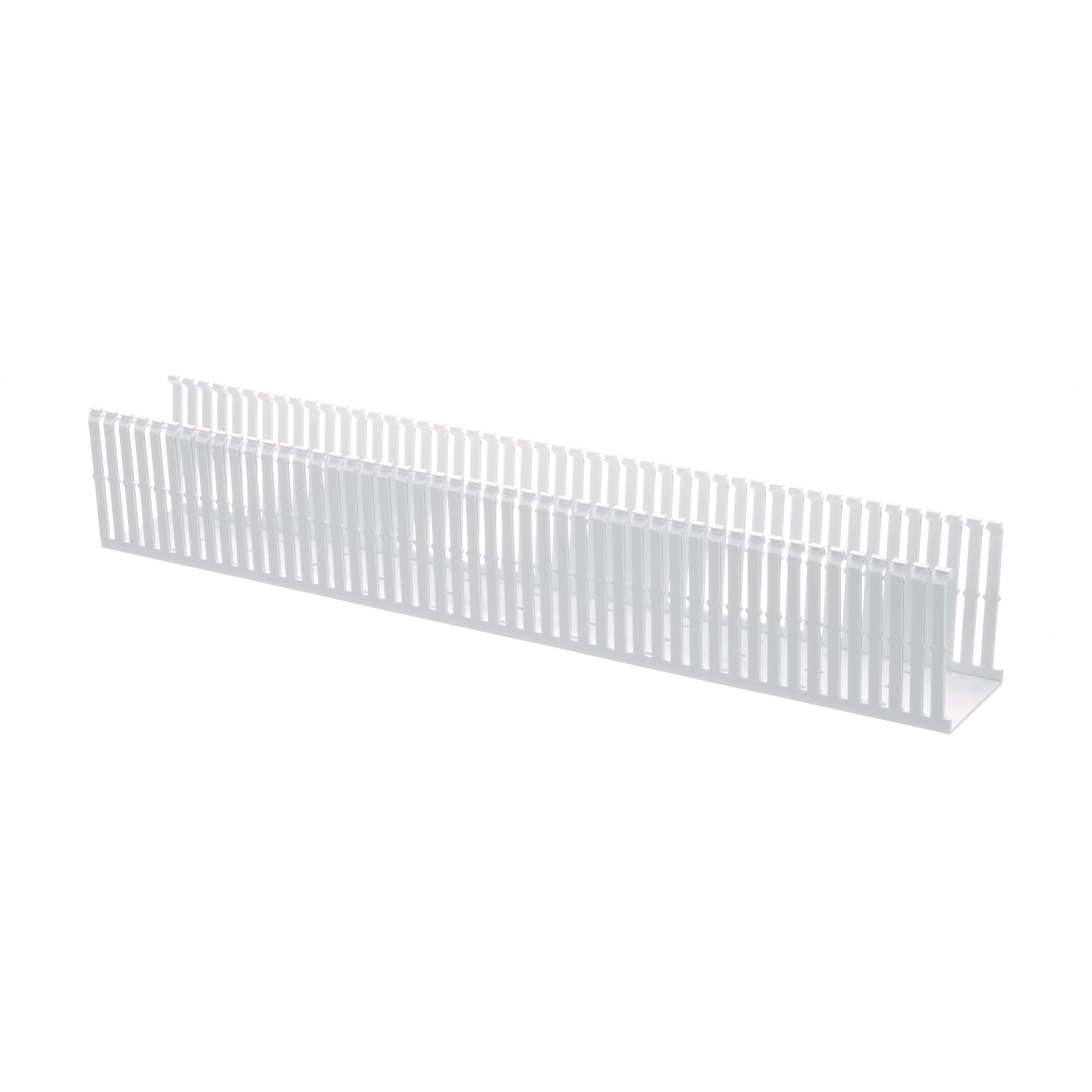 Dar Oluklu Kablo Kanalı, PVC, 3 İnç x 4 İnç x 6 Feet, Beyaz