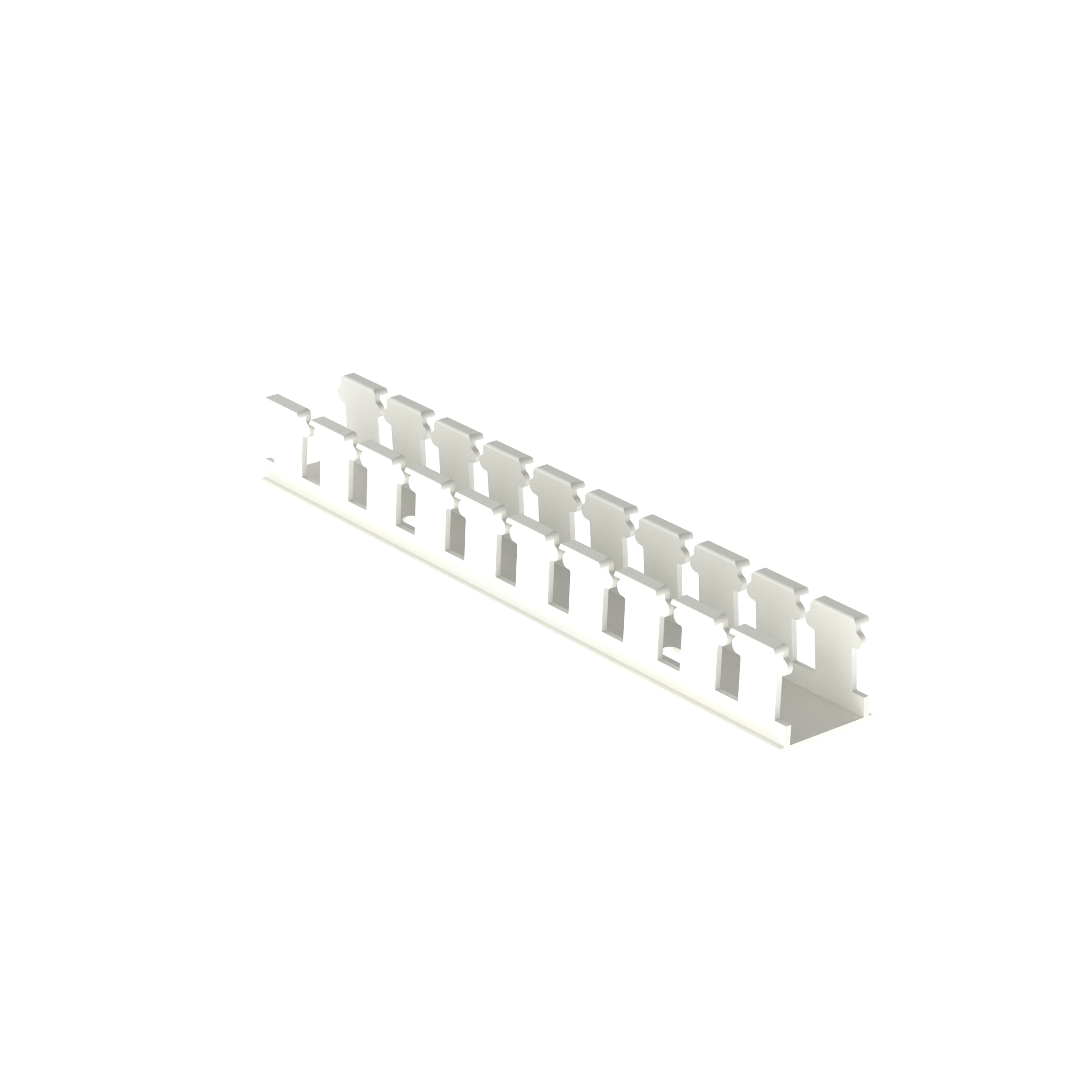 Geniş Yuvalı Kablo Kanalı, Beyaz, Halojen İçermeyen PPO, 29x26.9mm, 6'lı Paket