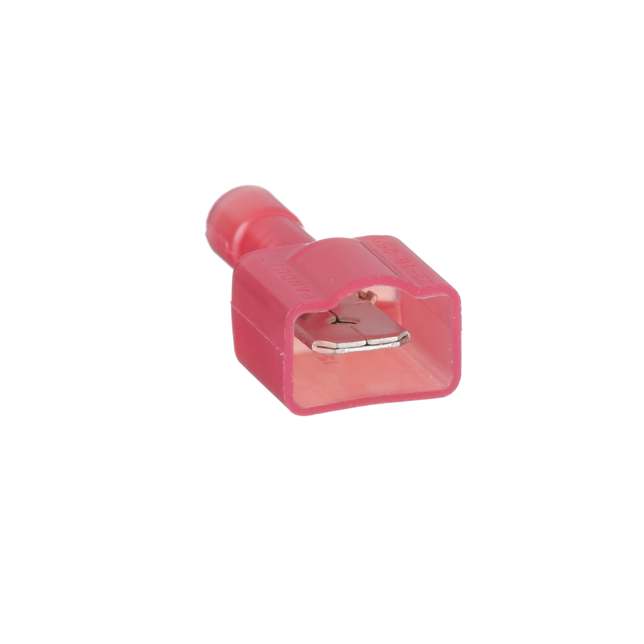 Kesici Terminal, Kırmızı, Naylon, 6.3 mm Sekme, PK500